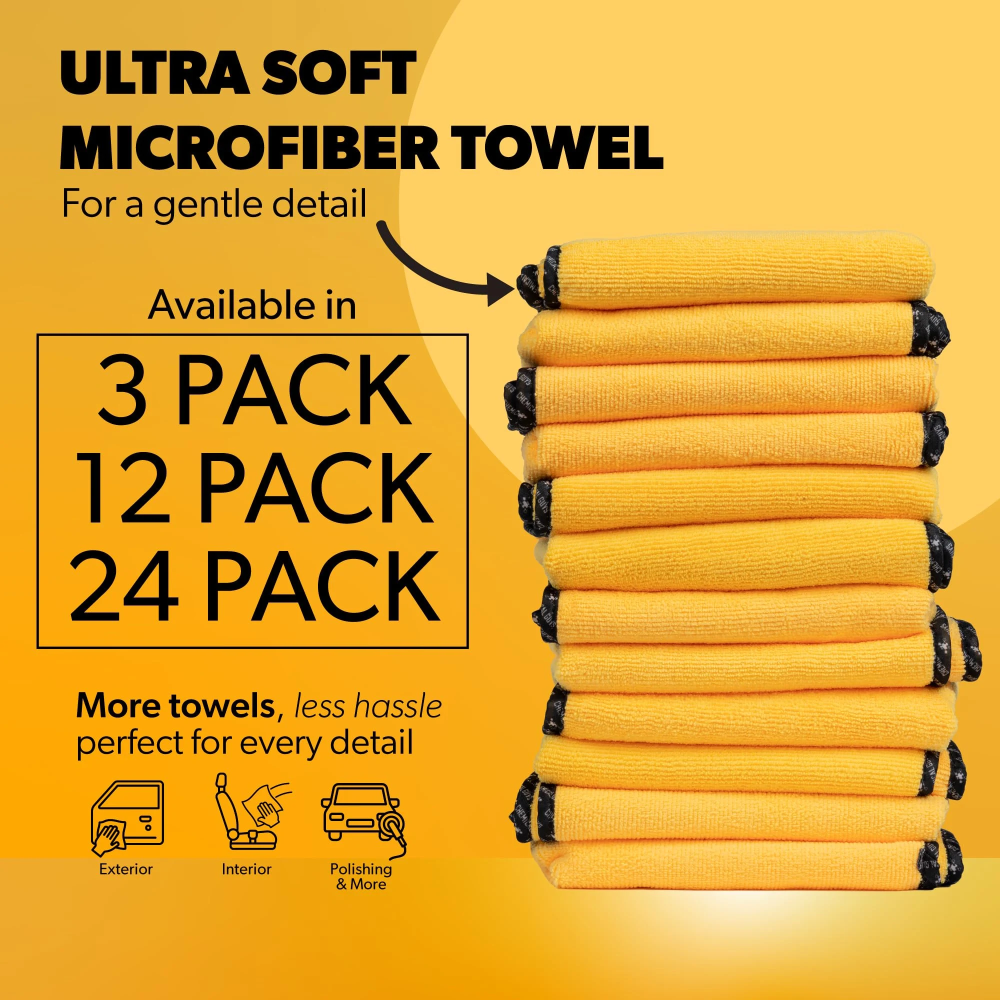 Chemical Guys, Professional Microfiber Towels product view 3