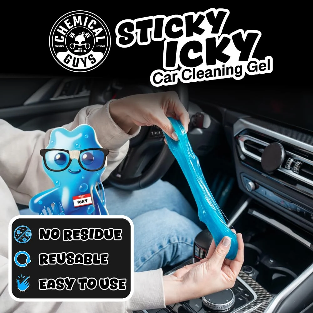 Chemical Guys, Sticky Icky Car Cleaning Gel, Green Apple supplied product image