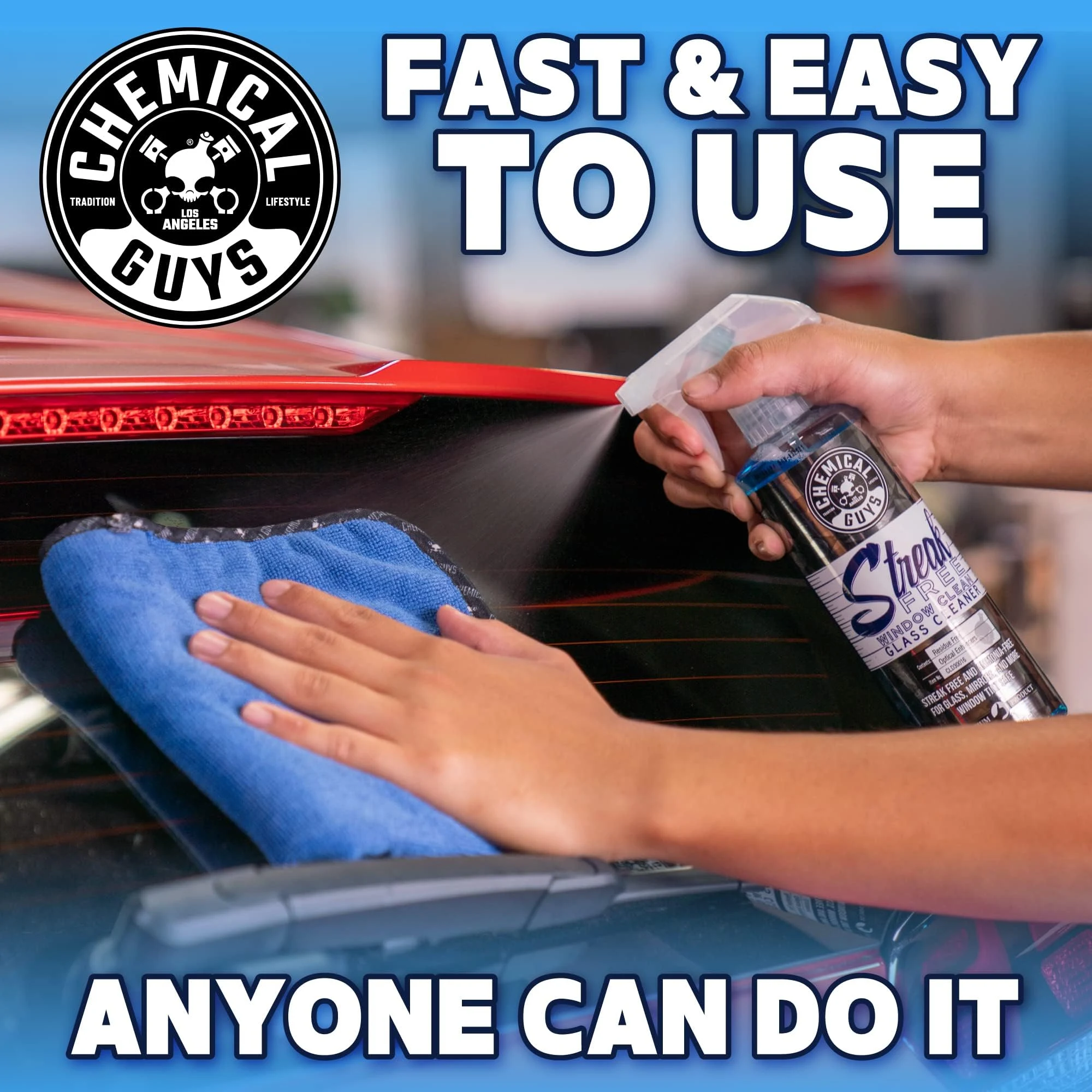 Chemical Guys Streak-Free Glass & Window Cleaner for Tinted Windows, 16 oz product photo, view 7 of 7