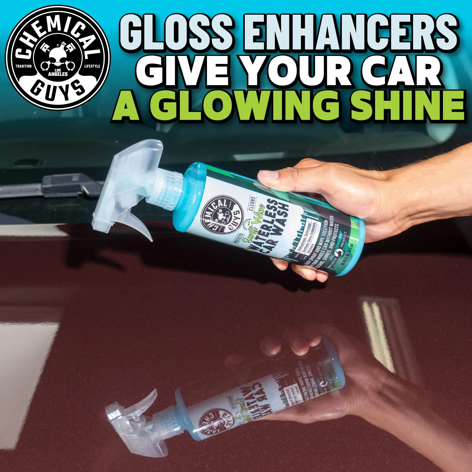 Chemical Guys Swift Wipe Waterless Car Wash Spray, High Lubrication, 16 oz product photo, view 6 of 7