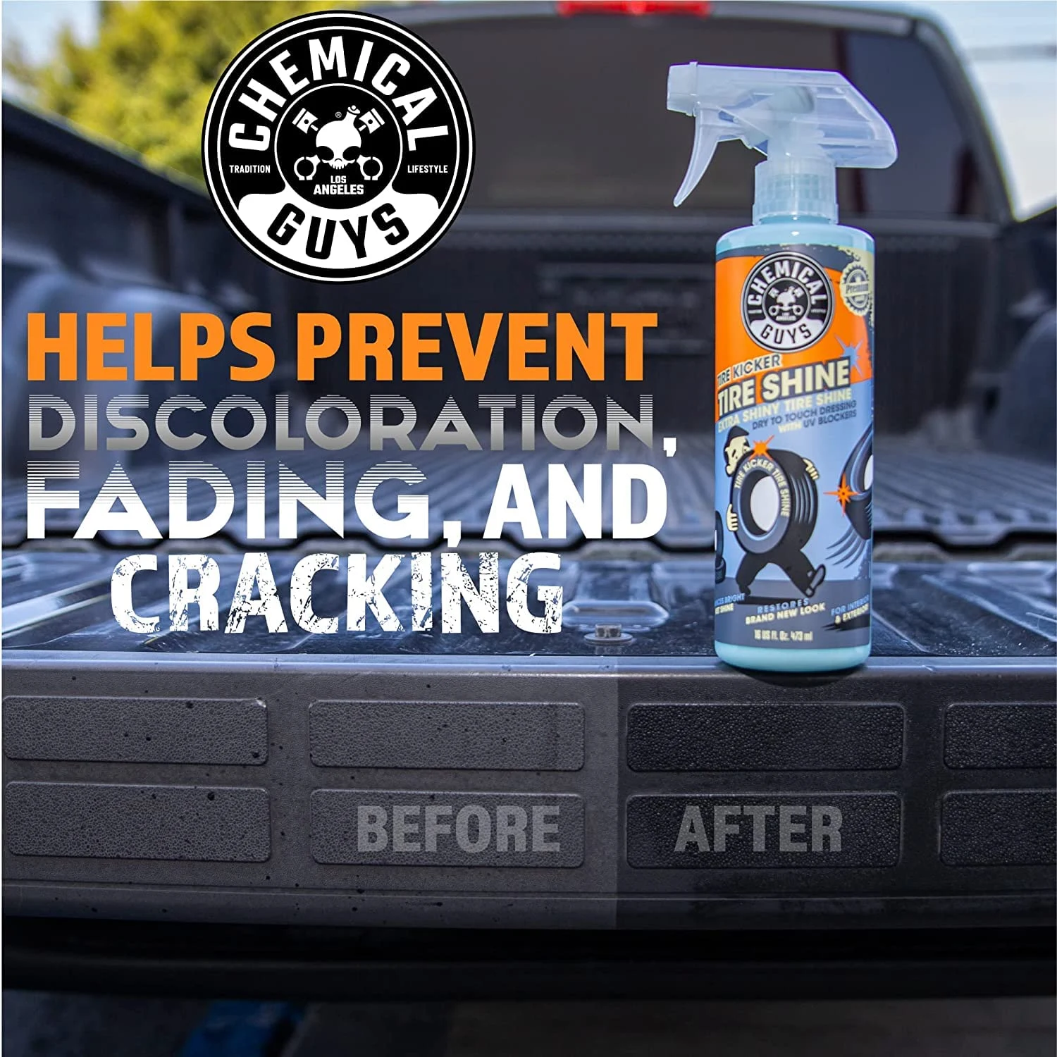 Chemical Guys Tire Kicker Extra Glossy Tire Shine for Rubber & Trim, 16 oz product photo, view 7 of 7