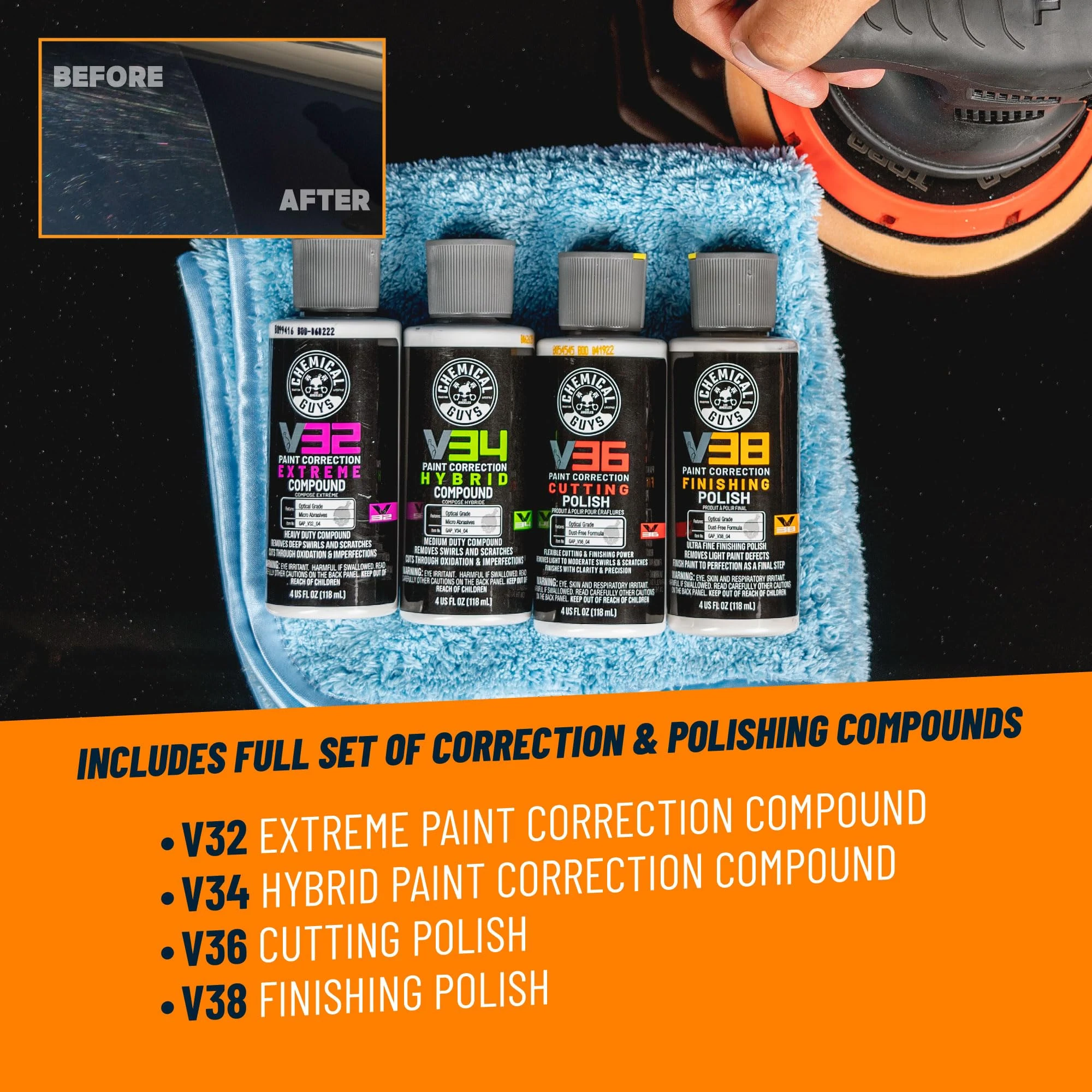 Chemical Guys TORQX Random Orbital Polisher product photo, view 7 of 7