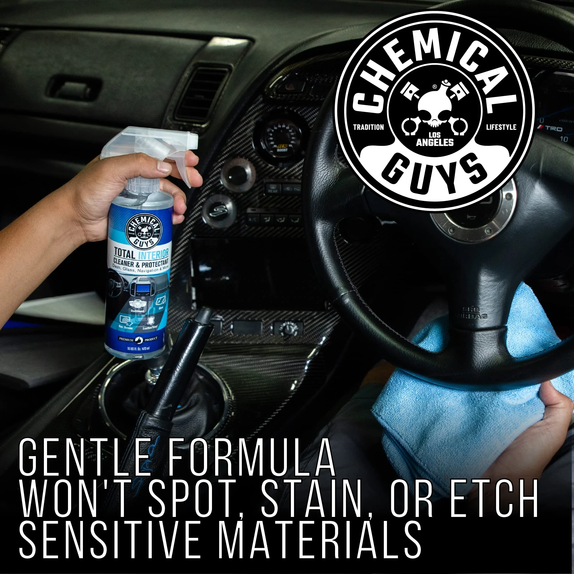 Chemical Guys Total Interior Cleaner, Protectant & Car Detailer, 16 oz product photo, view 7 of 7