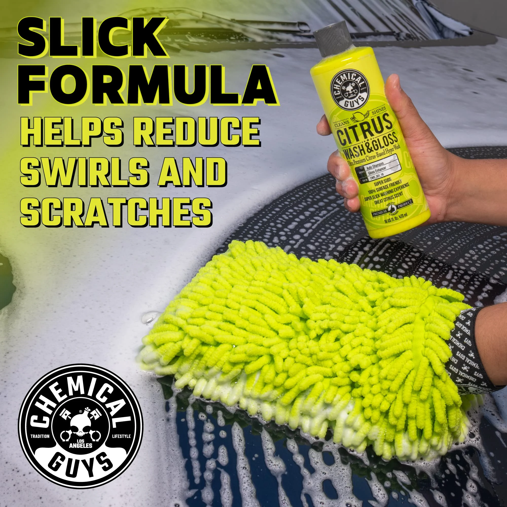 Chemical Guys Ultimate Car Wash Bucket Kit, Dirt Trap, Mitt, Soap & Lid product photo, view 5 of 6