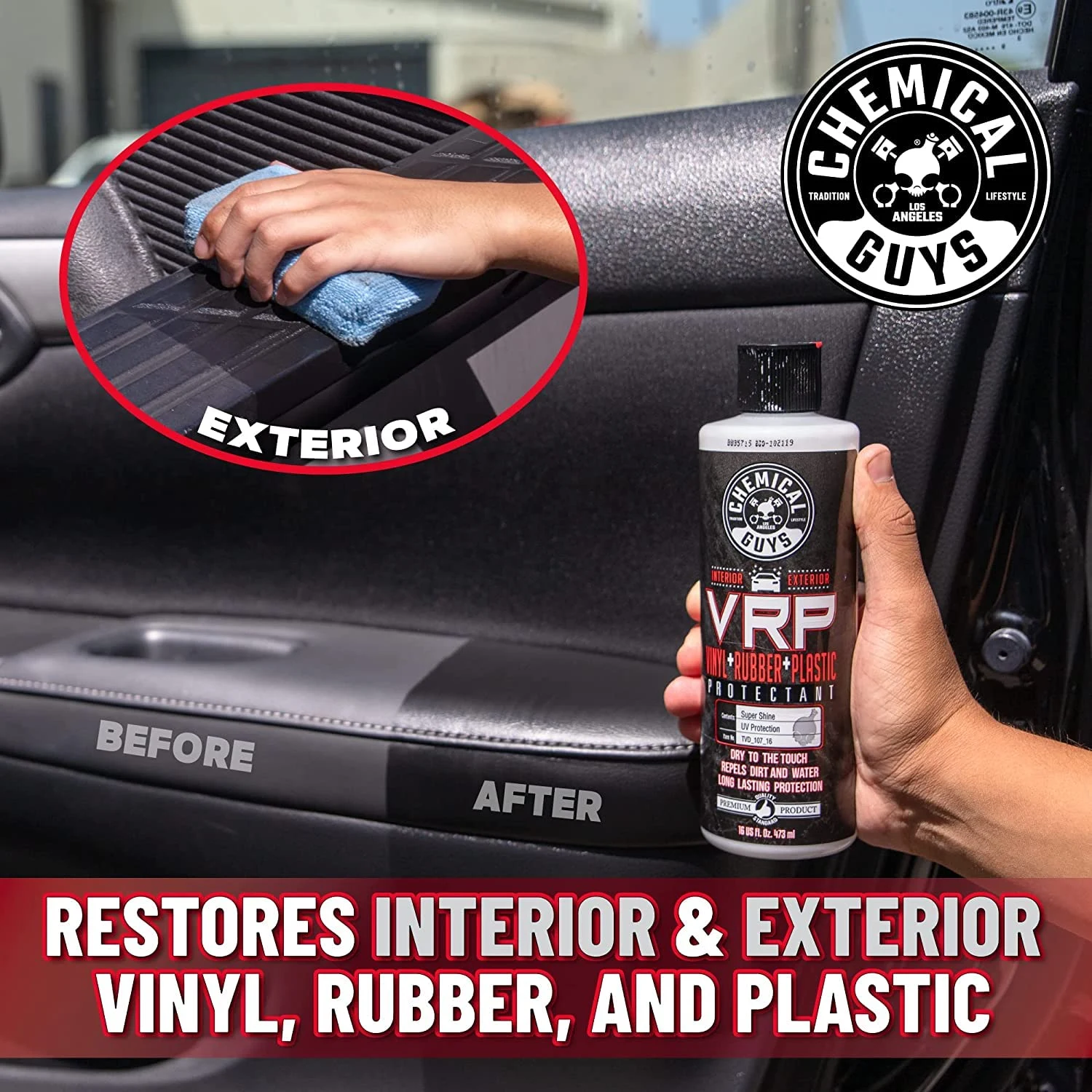 Chemical Guys VRP Vinyl, Rubber & Plastic Dressing, Dry to Touch, 32 oz product photo, view 5 of 7