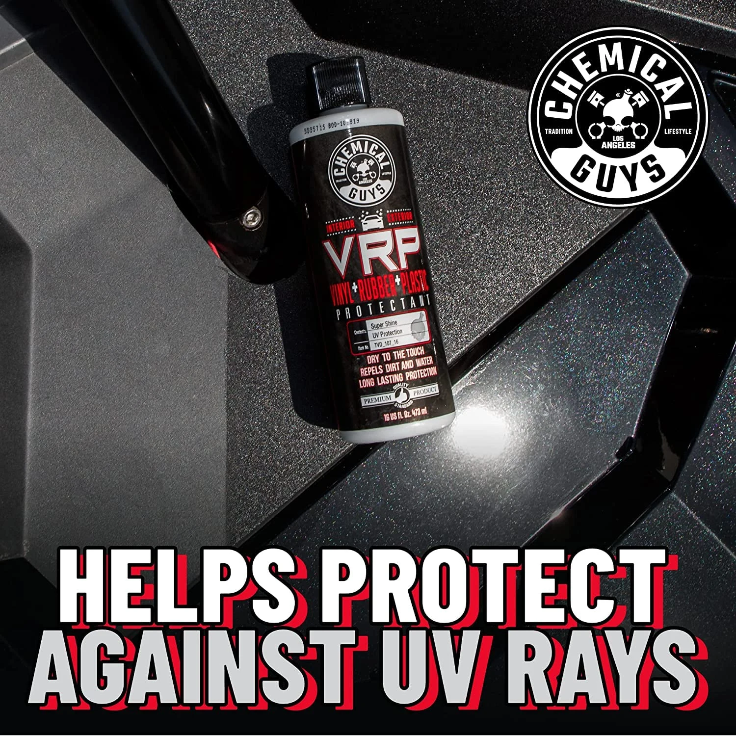 Chemical Guys VRP Vinyl, Rubber & Plastic Dressing, Dry to Touch, 32 oz product photo, view 6 of 7