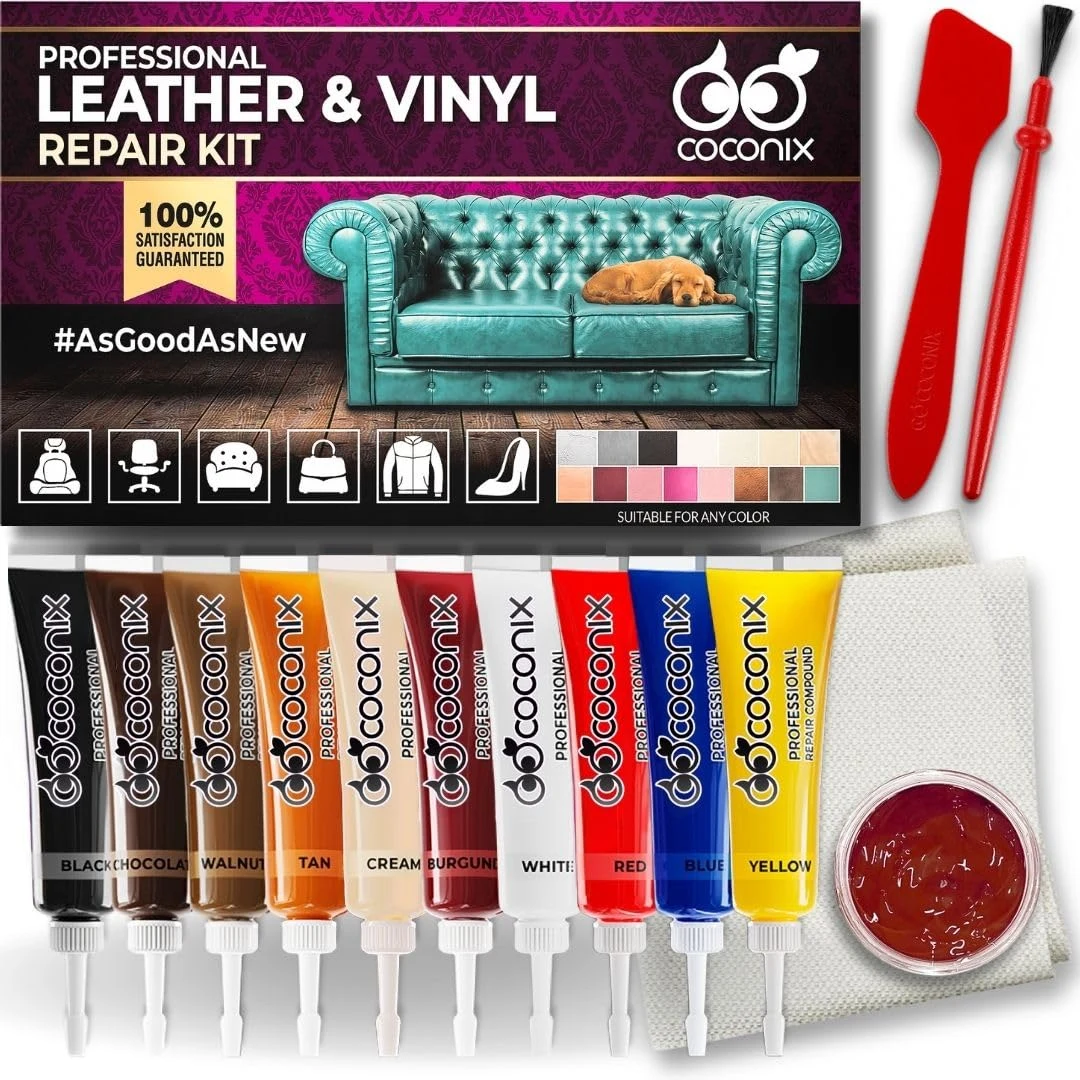 COCONIX Leather & Vinyl Repair Kit for Furniture, Car supplied product image