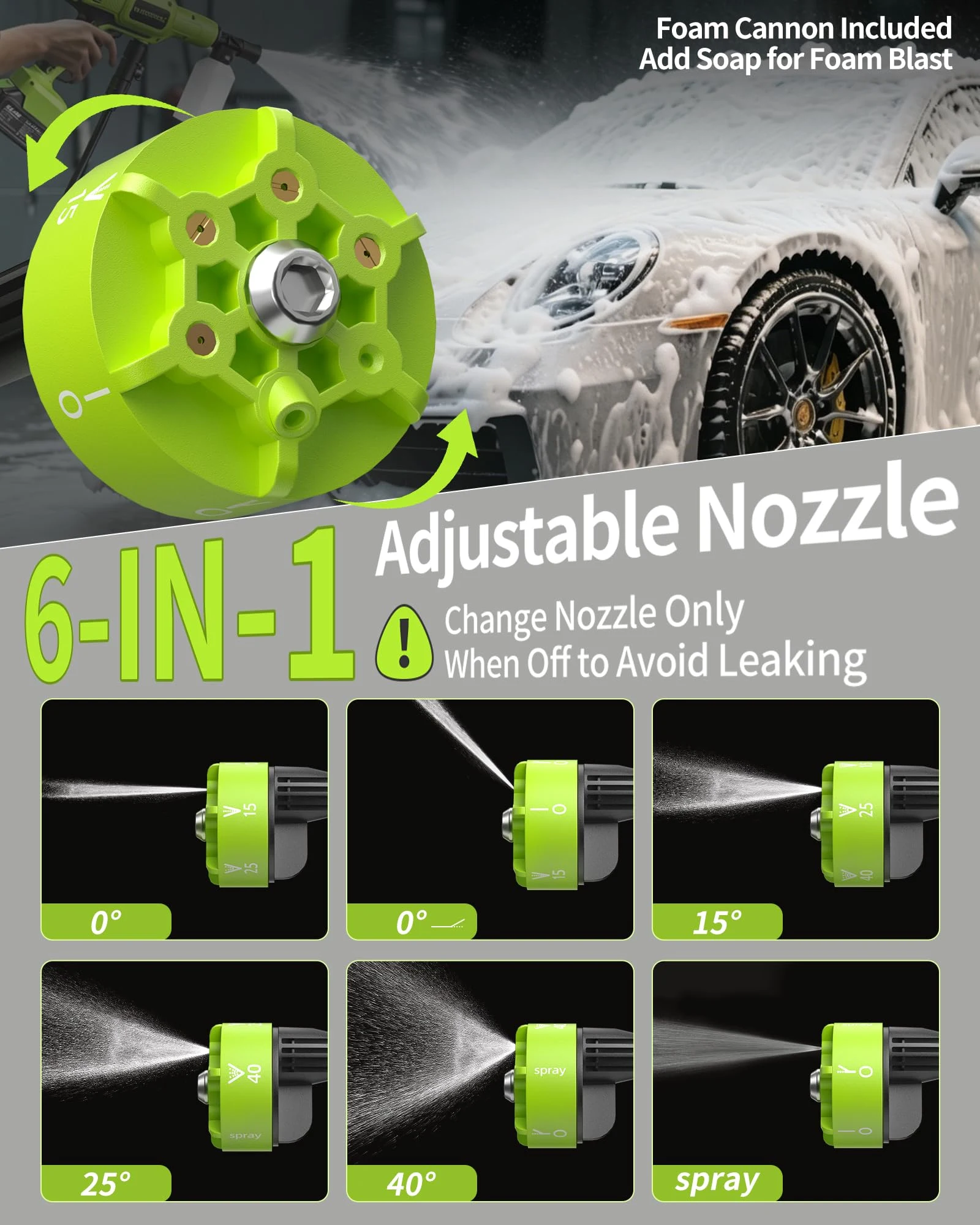 Cordless Portable Washer, 1480 PSI Battery product view 4