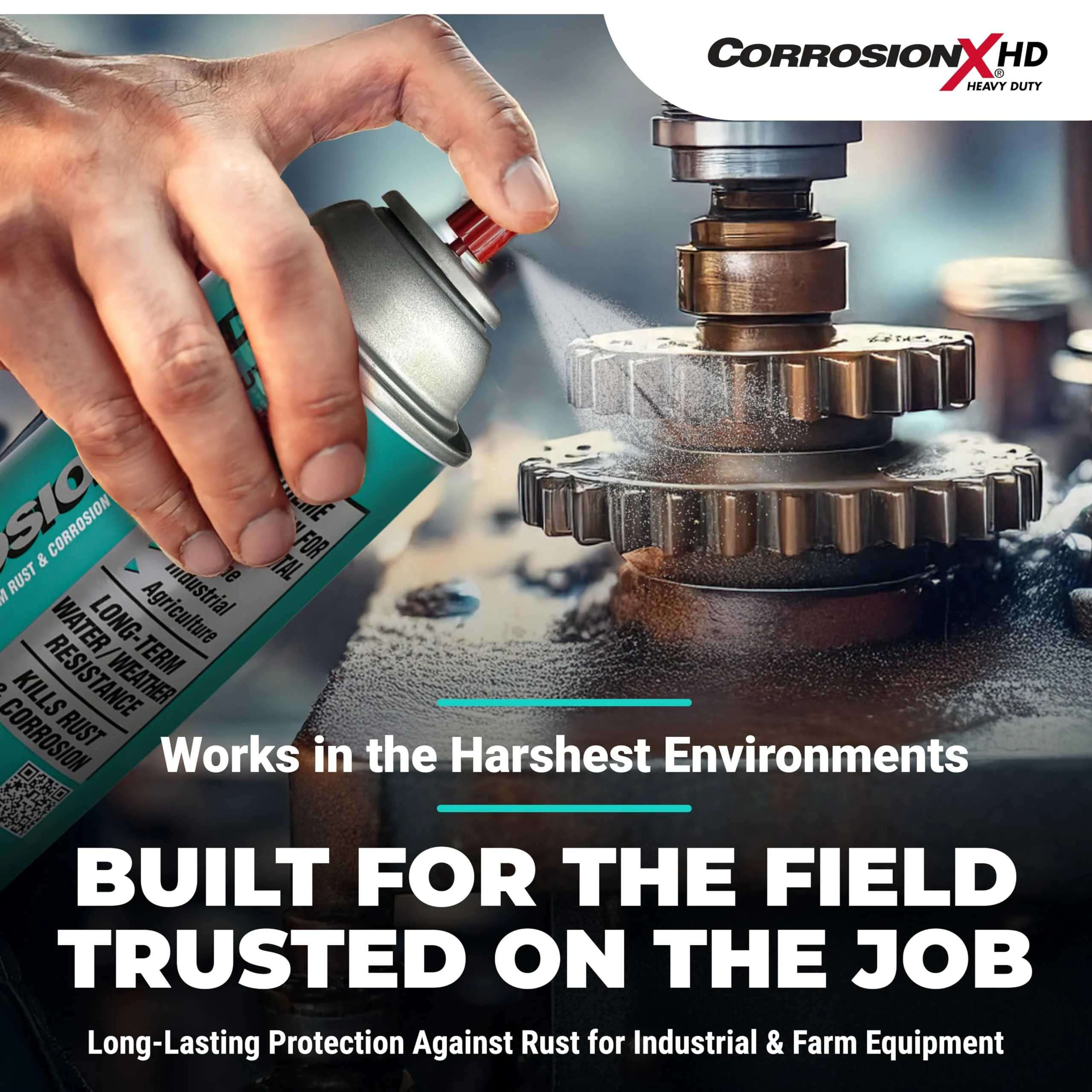 CorrosionX Heavy Duty Anti Rust Spray, Dripless Self-Healing Corrosion Inhibitor with Waterproof Barrier for Marine, Agricult product photo, view 5 of 7