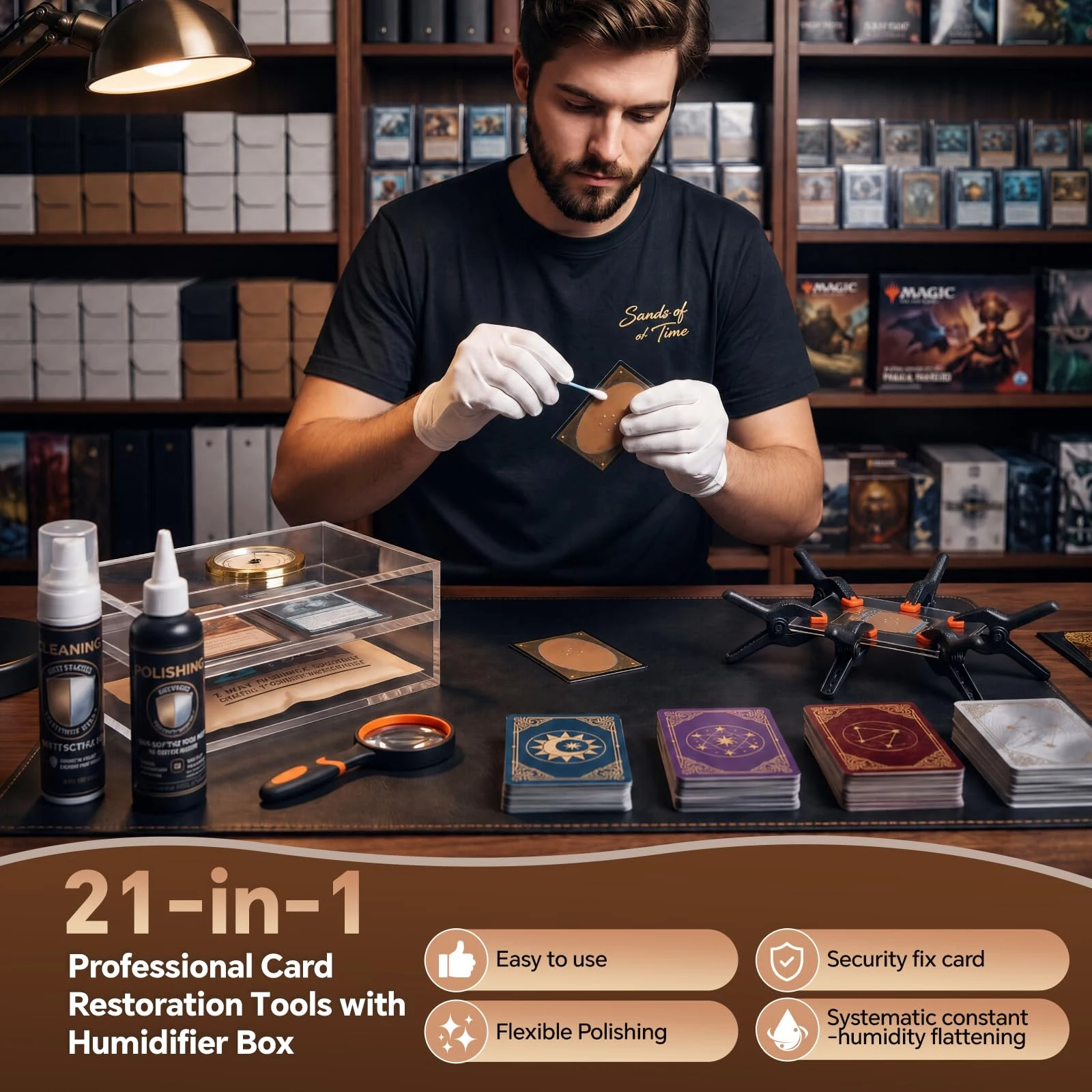 DACK 21-in-1 Card Cleaning Kit & Card Repair Kit with supplied product image