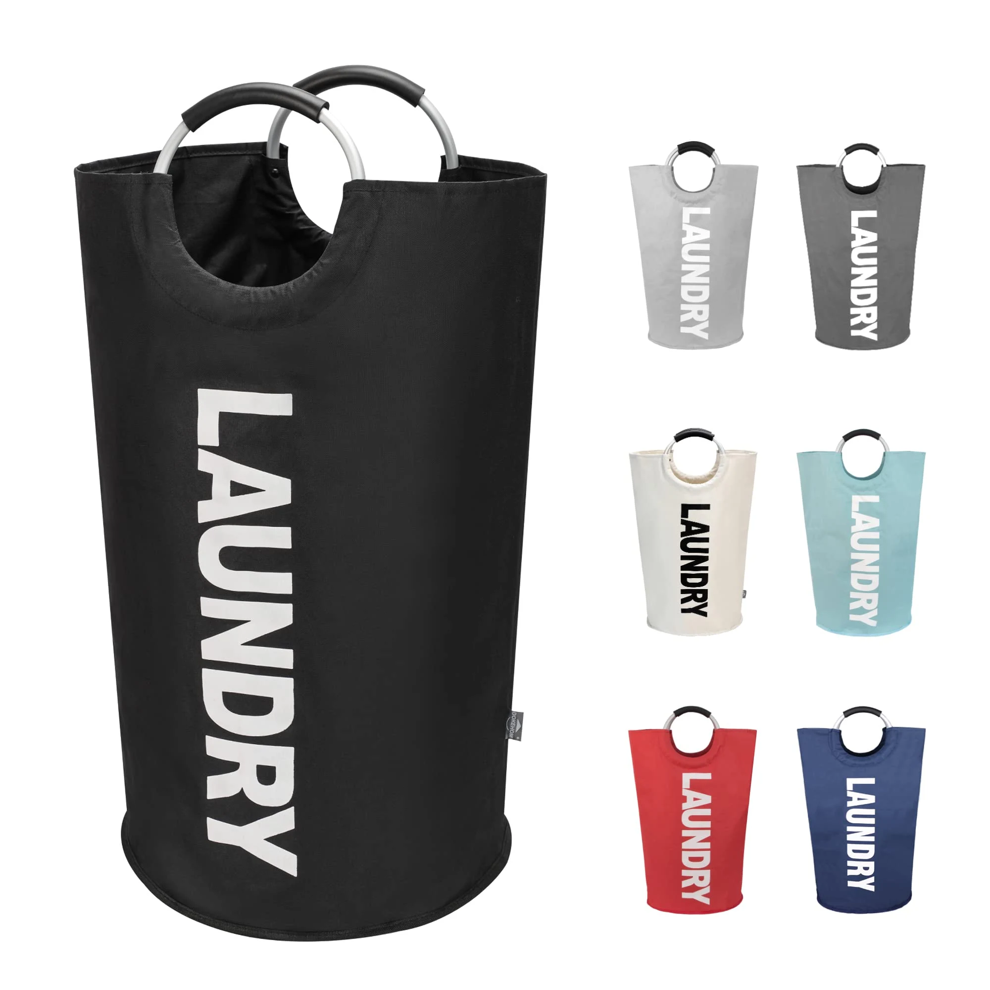 DOKEHOM 90L Large Laundry Basket Bag, Collapsible Tall supplied product image