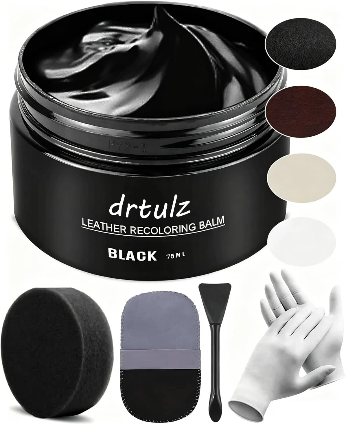 drtulz Black Leather Recoloring Balm, Leather Color supplied product image