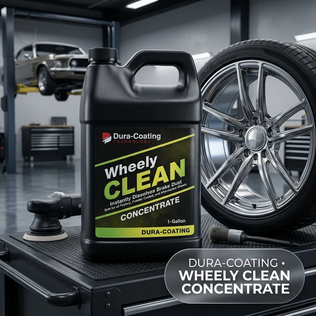 DURA-COATING TECHNOLOGY Wheely Clean Concentrate - Good for Chrome Wheel Cleaner, Clear-Coated, or Aluminum Wheel Cleaner - P product photo, view 1 of 5
