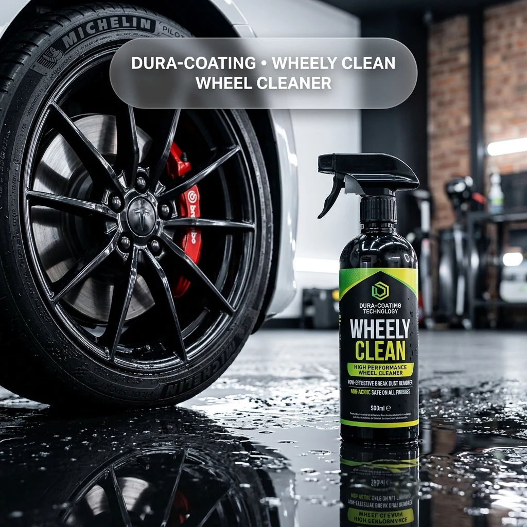 DURA-COATING TECHNOLOGY Wheely Clean - Professional Wheel Cleaner Spray - Ready-to-Use Tire Cleaner and Rim Cleaner - Suitabl product photo, view 1 of 7