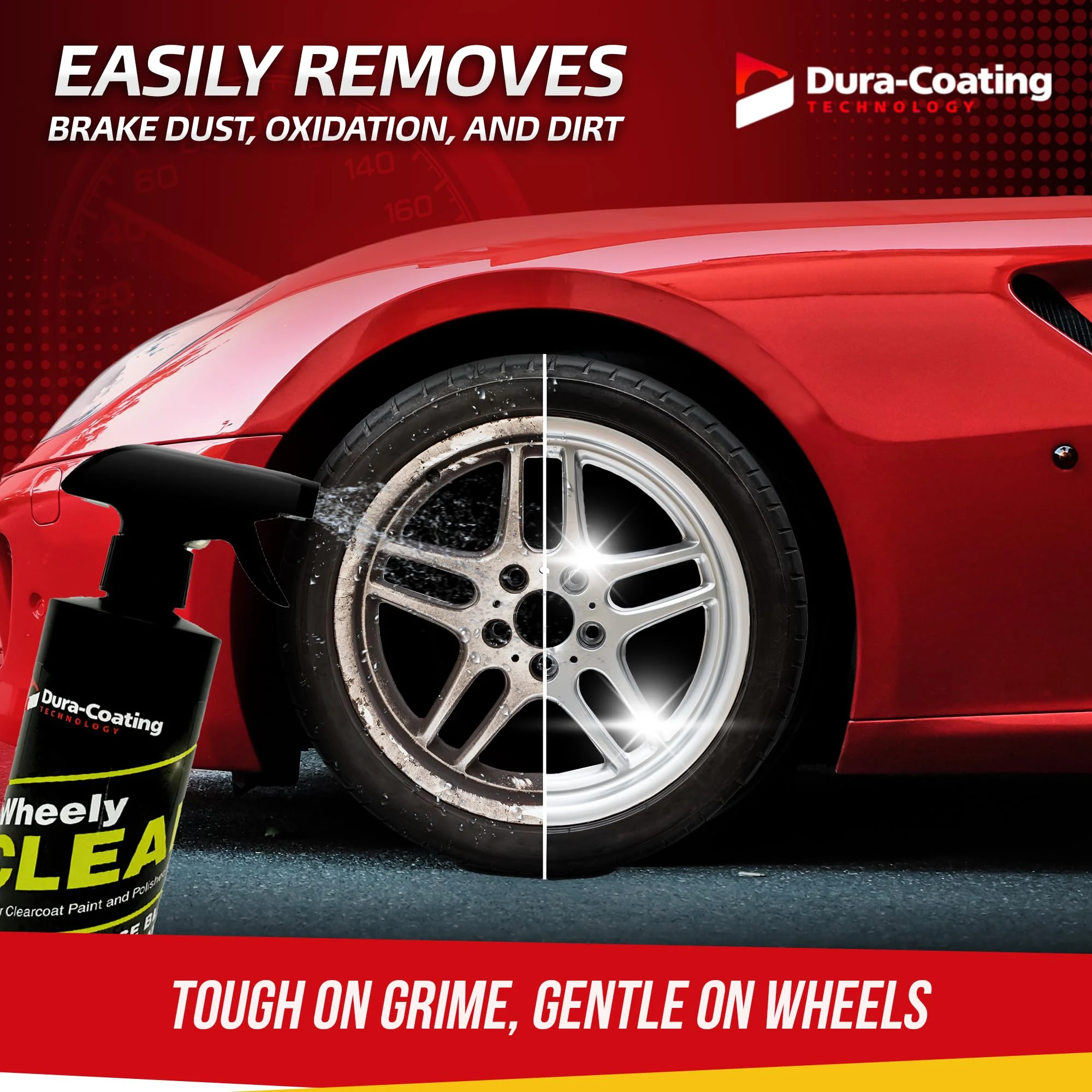 DURA-COATING TECHNOLOGY Wheely Clean - Professional Wheel Cleaner Spray - Ready-to-Use Tire Cleaner and Rim Cleaner - Suitabl product photo, view 4 of 7