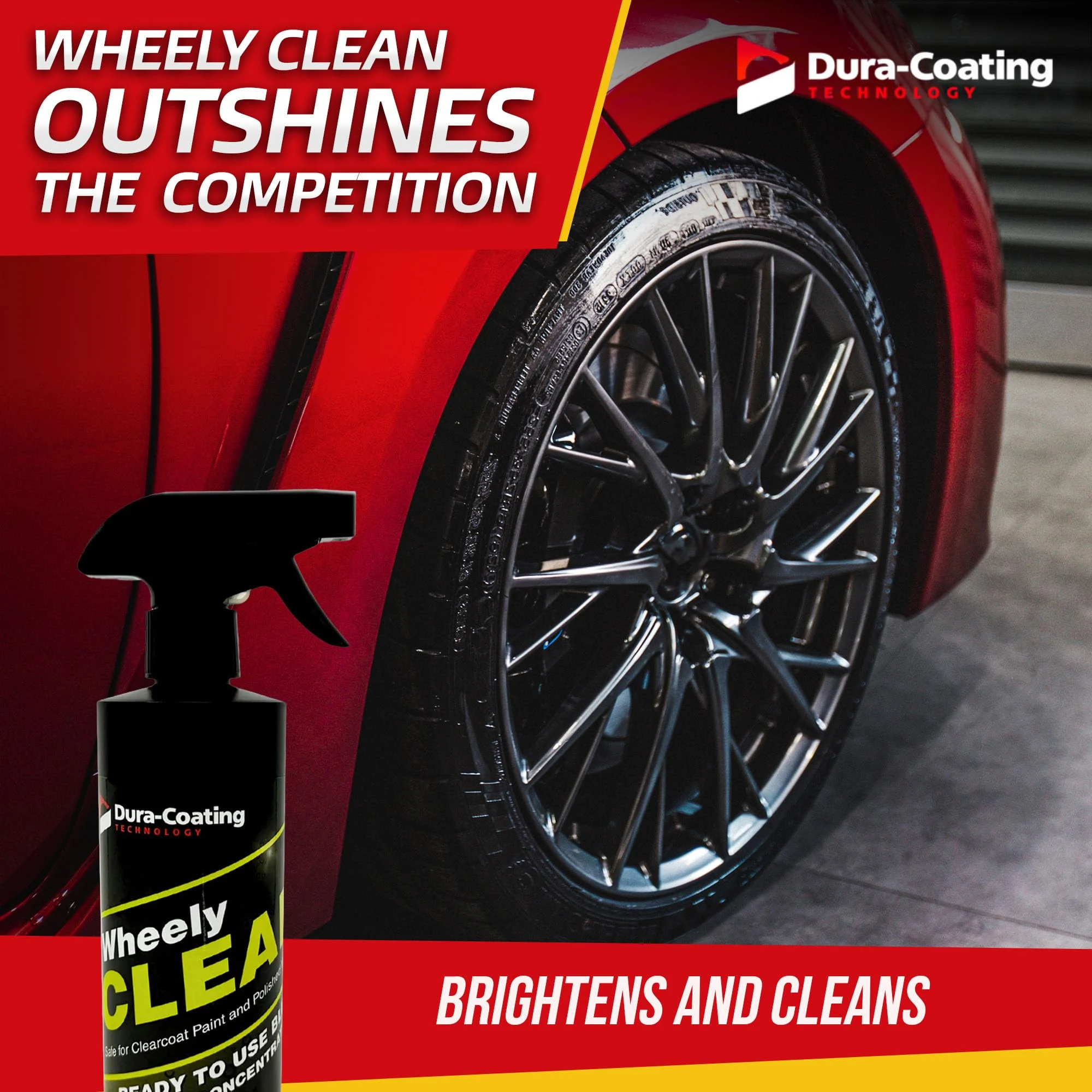 DURA-COATING TECHNOLOGY Wheely Clean - Professional Wheel Cleaner Spray - Ready-to-Use Tire Cleaner and Rim Cleaner - Suitabl product photo, view 7 of 7