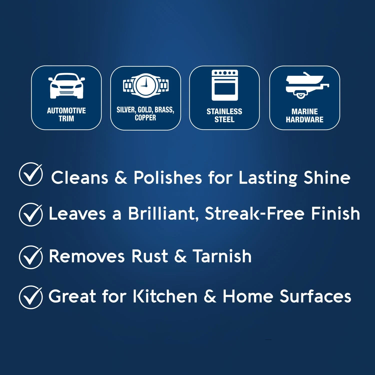 Eagle One Nevr Dull All Metal Wadding Polish, Chrome and Metal Cleaner for Cars, Kitchens, Bathrooms, Easy Tear Pads for Stai product photo, view 4 of 7