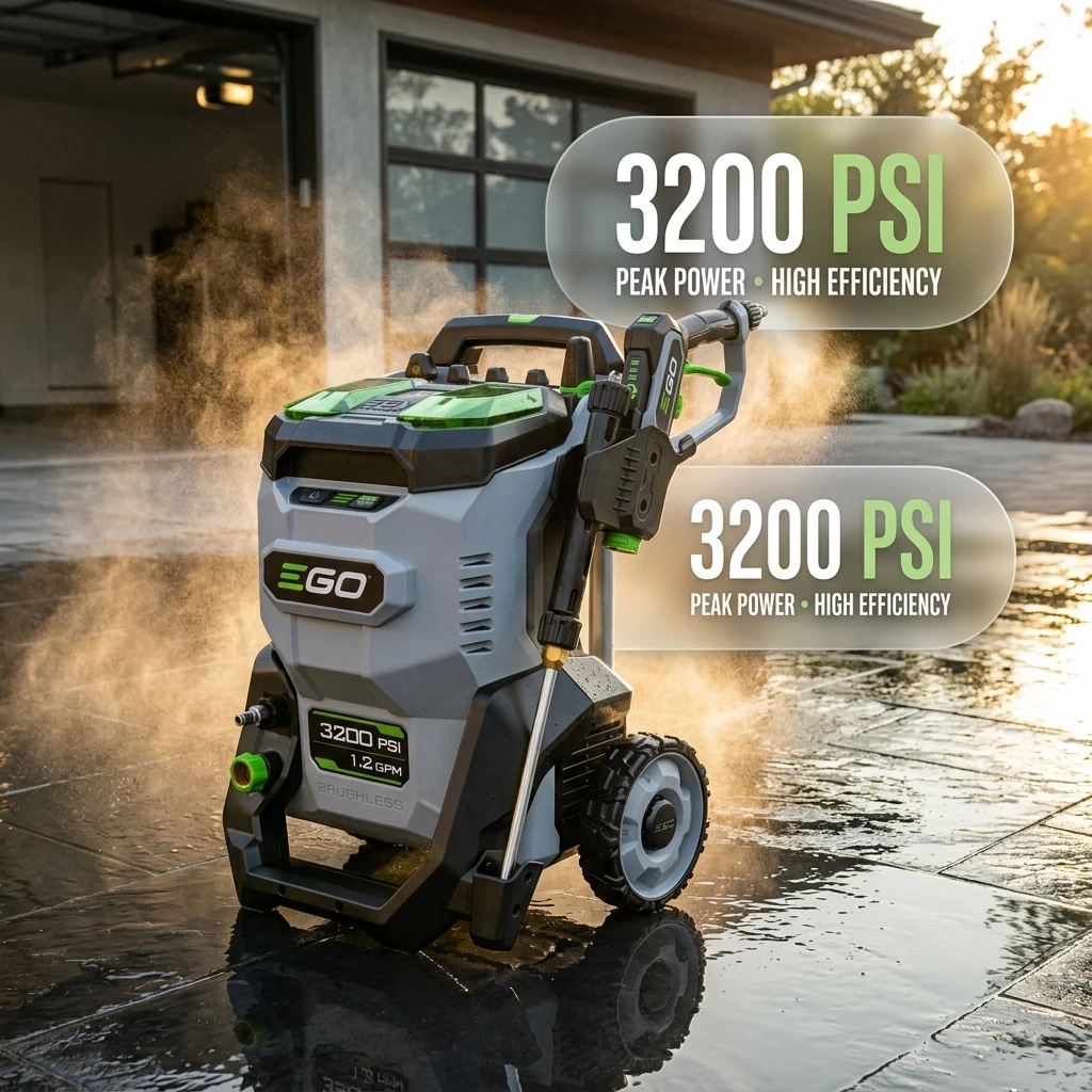 EGO POWER+ Electric Pressure Washer, 3200 PSI Power Washer - HPW3200 product photo, view 1 of 7