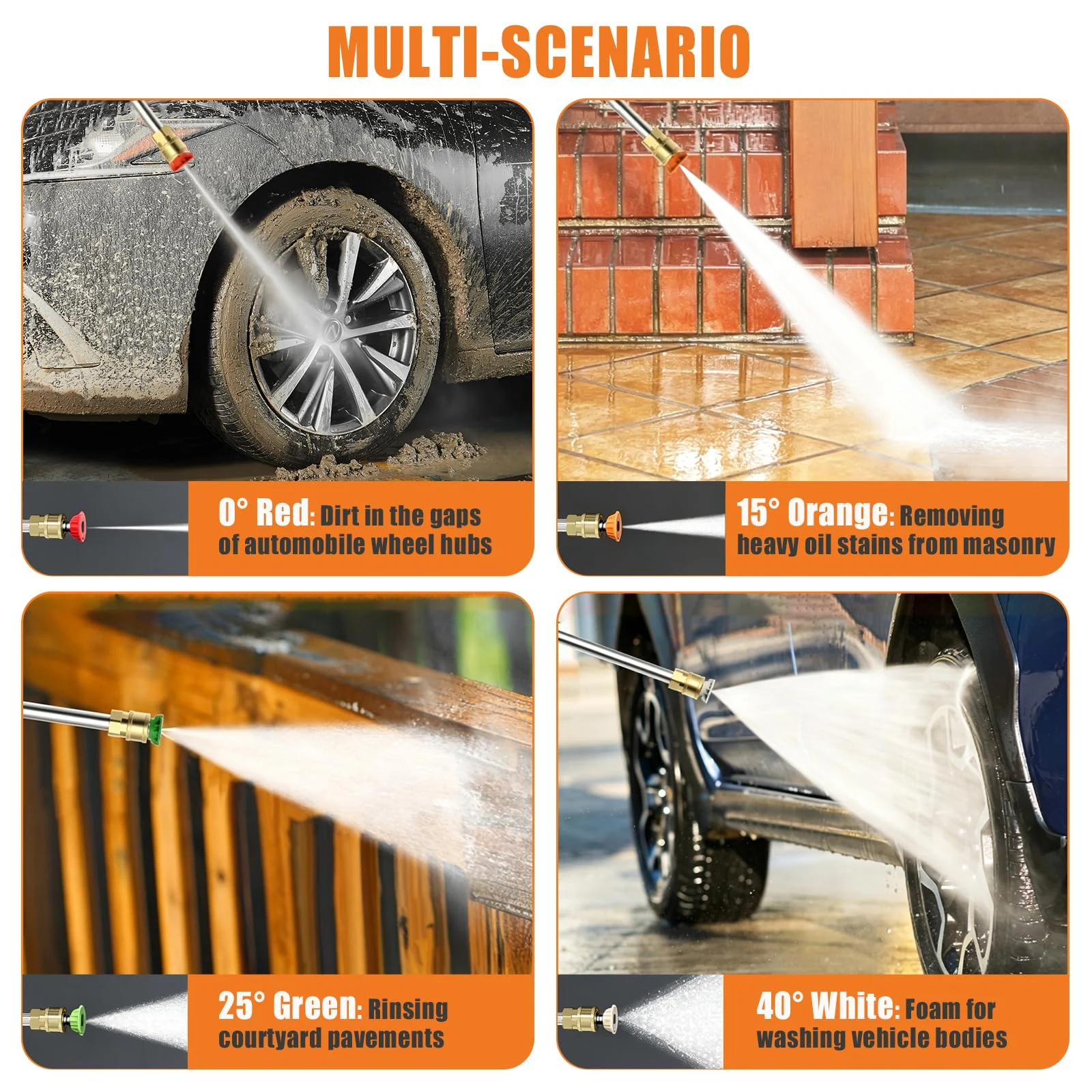Electric Pressure Washer 4500PSI 2.8 GPM with Anti-Tipping Technology product photo, view 3 of 7