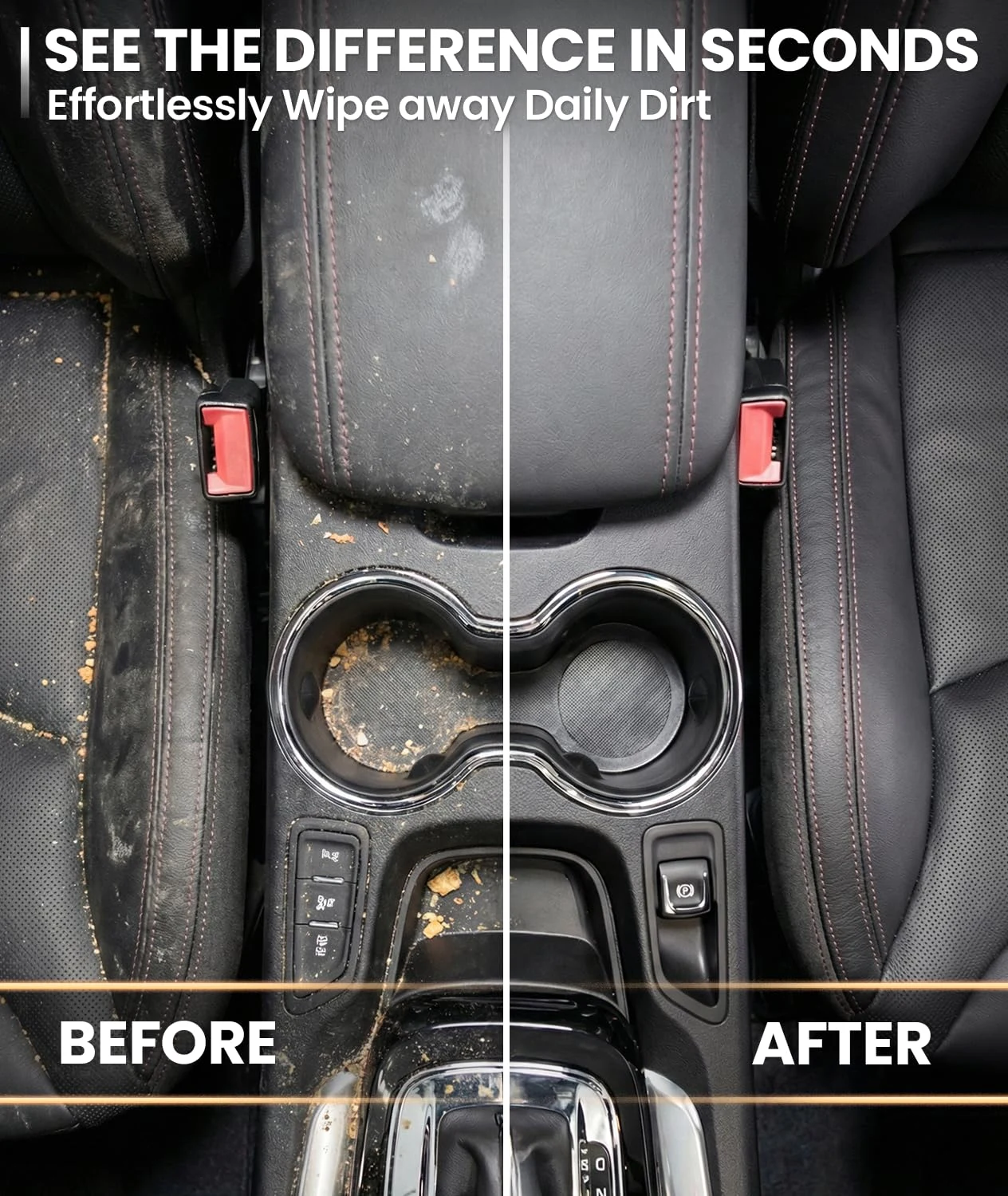 EVEO Car Wipes Interior Cleaning Kit -3-in-1 Car Cleaning Wipes Car Interior Wipes product photo, view 2 of 6