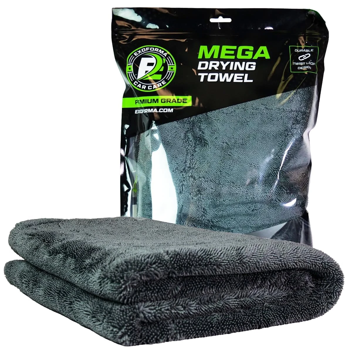 ExoForma Mega Car Drying Towel - Holds Up to 9 lbs, No Streaks, Scratches, or Water Spots product photo, view 2 of 7