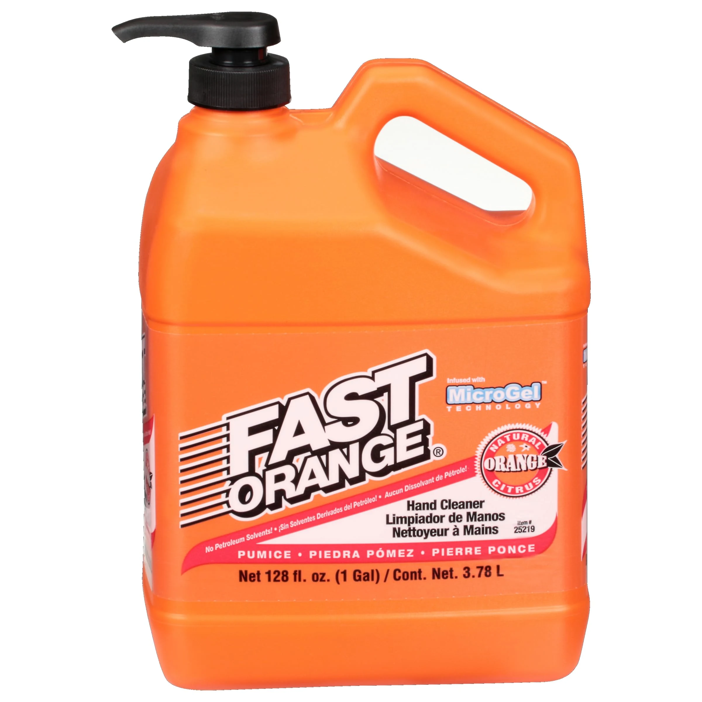 Fast Orange 25219 Pumice Lotion, Heavy Duty Hand Cleaner, Natural Citrus Scent, Waterless Cleaner for Mechanics, Strong Greas product photo, view 2 of 8