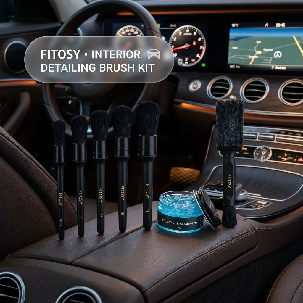 Fitosy Car Interior Duster Detail Brush Cleaning Gel Kit, Dust Remover product photo