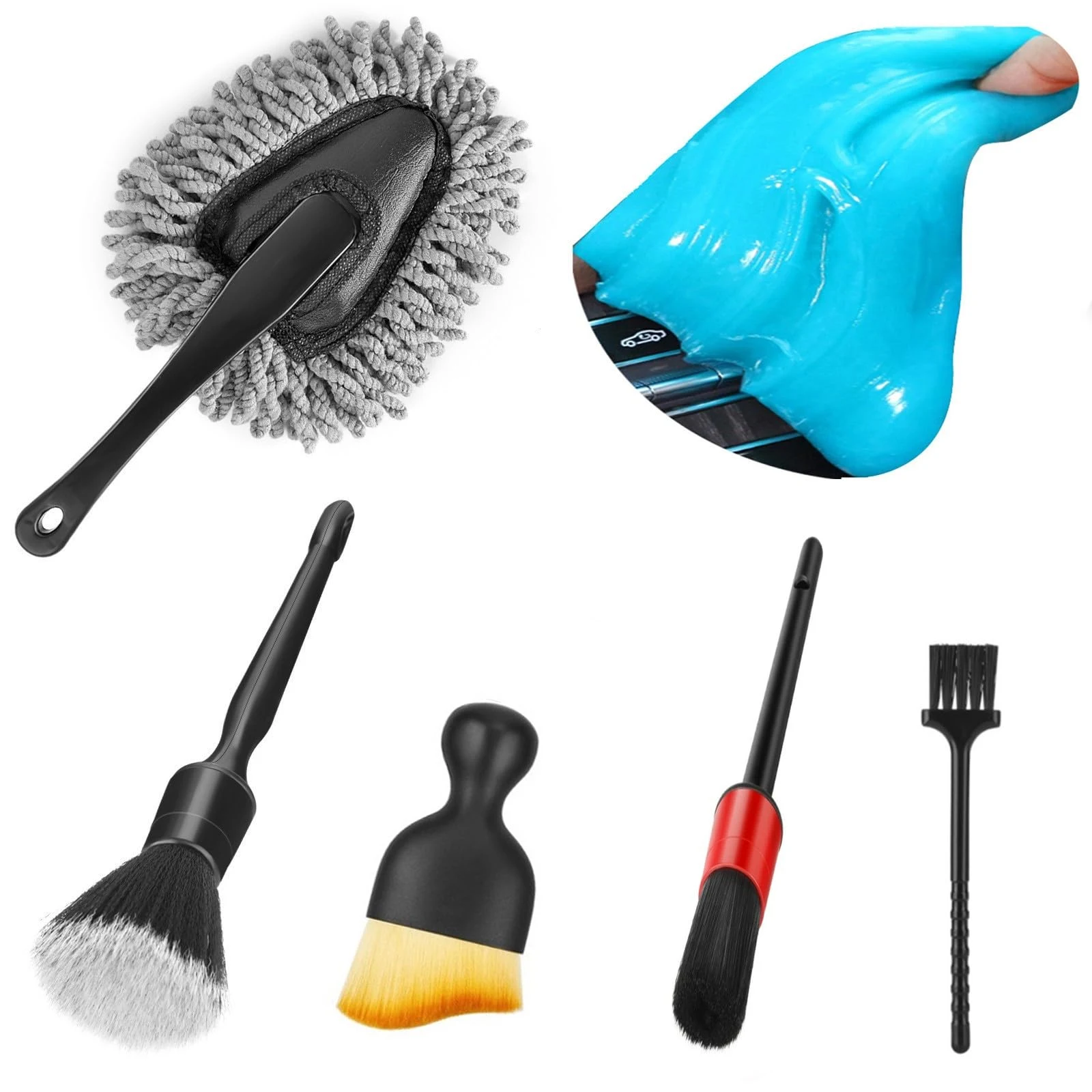 Fitosy Car Interior Duster Detail Brush Cleaning Gel Kit, Dust Remover product photo, view 2 of 8