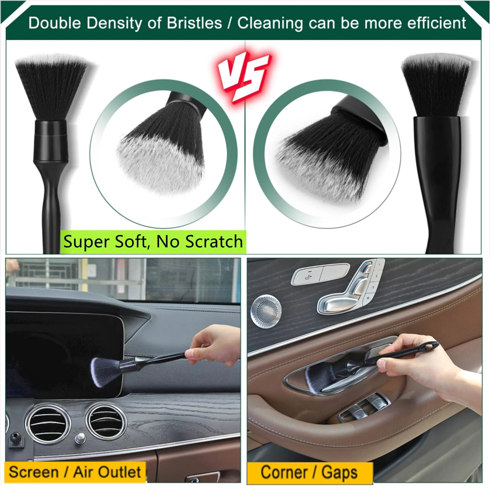 Fitosy Car Interior Duster Detail Brush Cleaning Gel Kit, Dust Remover product photo, view 5 of 8