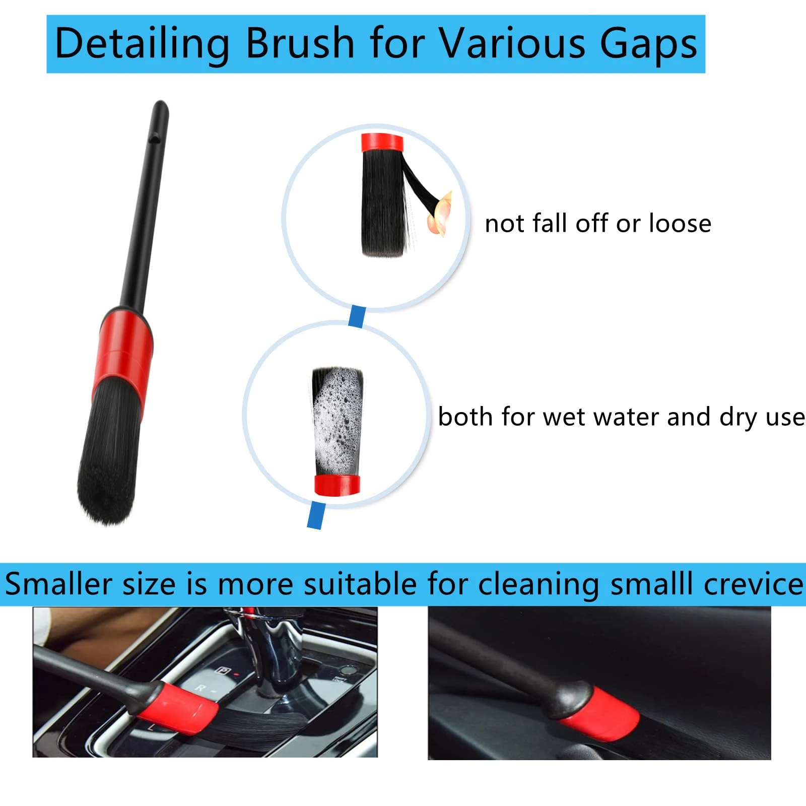 Fitosy Car Interior Duster Detail Brush Cleaning Gel Kit, Dust Remover product photo, view 8 of 8