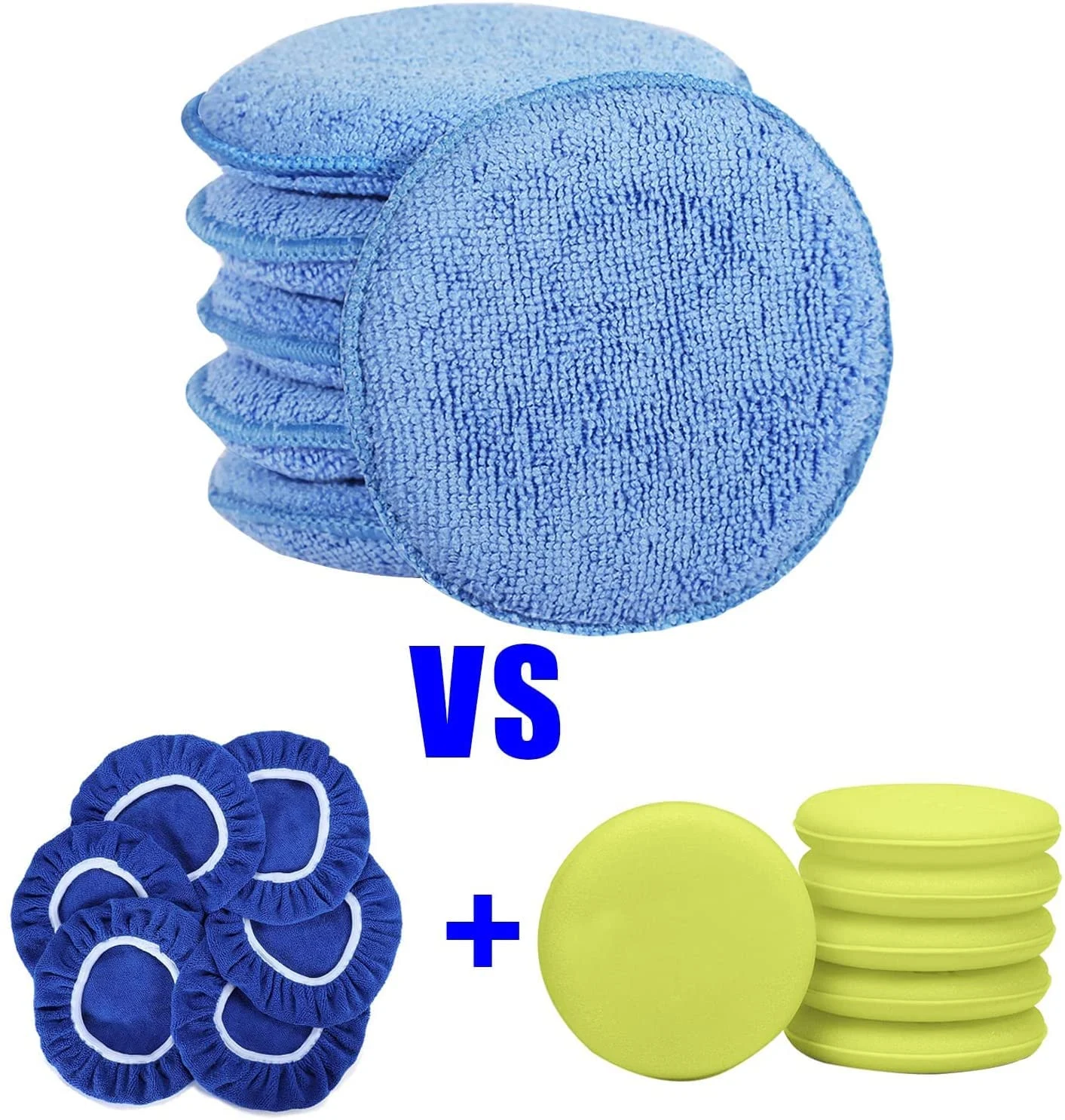 FONAROLL Microfiber Wax Applicator Pads, Car Wax Applicator, Buffing & Detail Polishing Foam Pads for Car Cleaning and Fine P product photo, view 6 of 7
