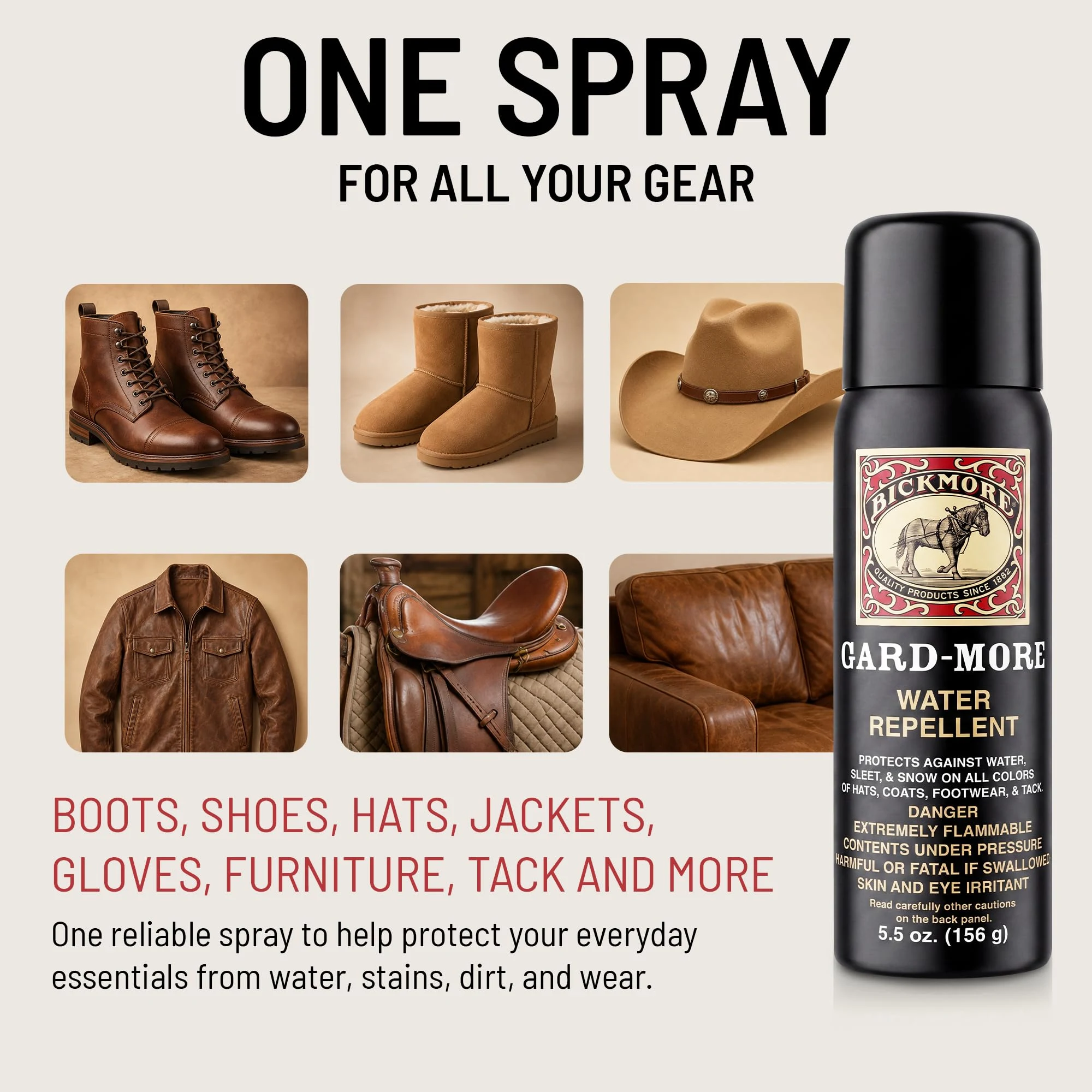 Gard-More Water & Stain Repellent, Leather & Suede Protector Spray product photo, view 4 of 7