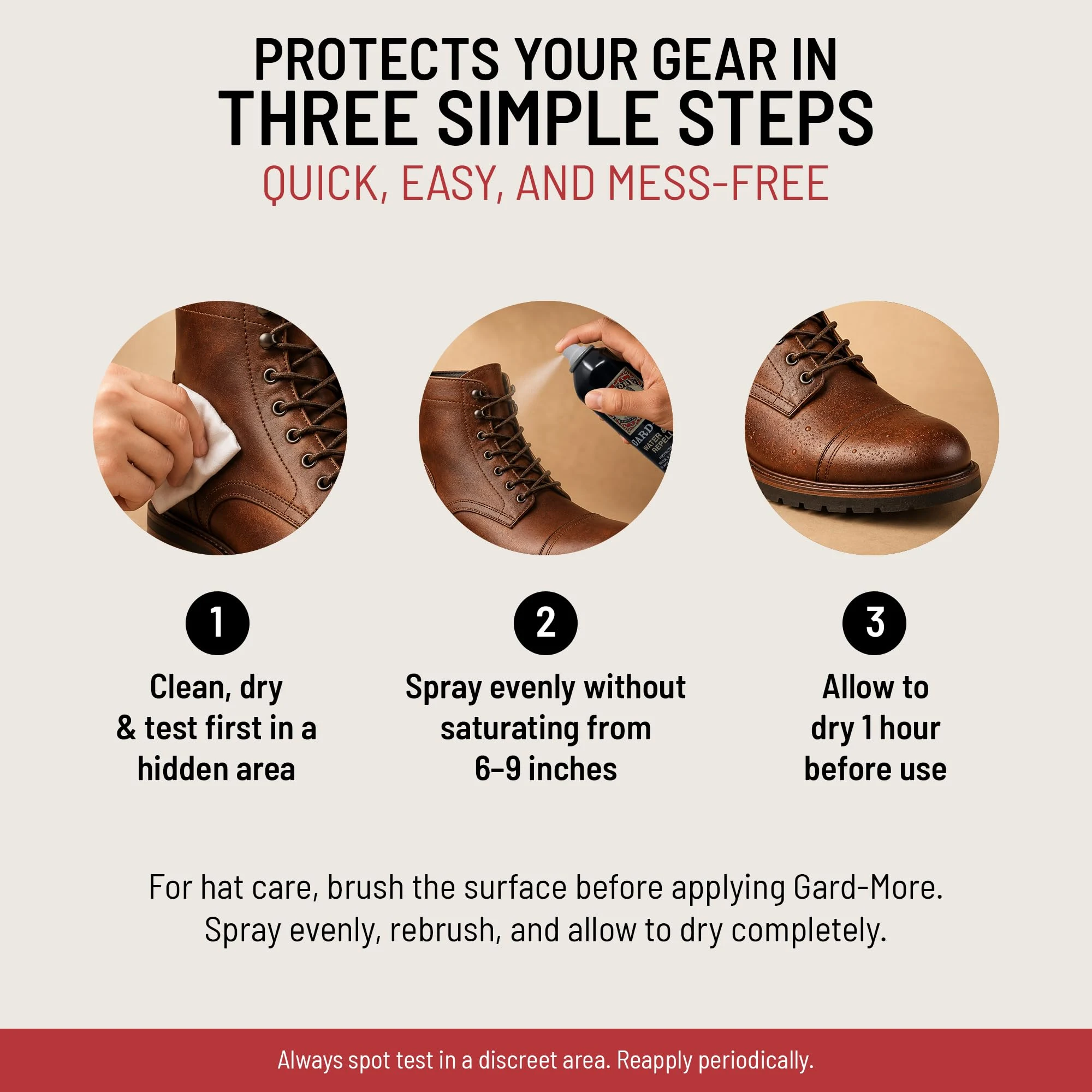 Gard-More Water & Stain Repellent, Leather & Suede Protector Spray product photo, view 5 of 7