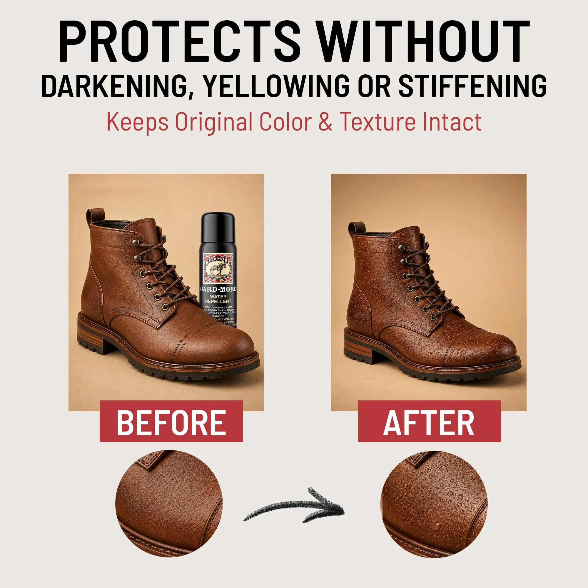 Gard-More Water & Stain Repellent, Leather & Suede Protector Spray product photo, view 6 of 7