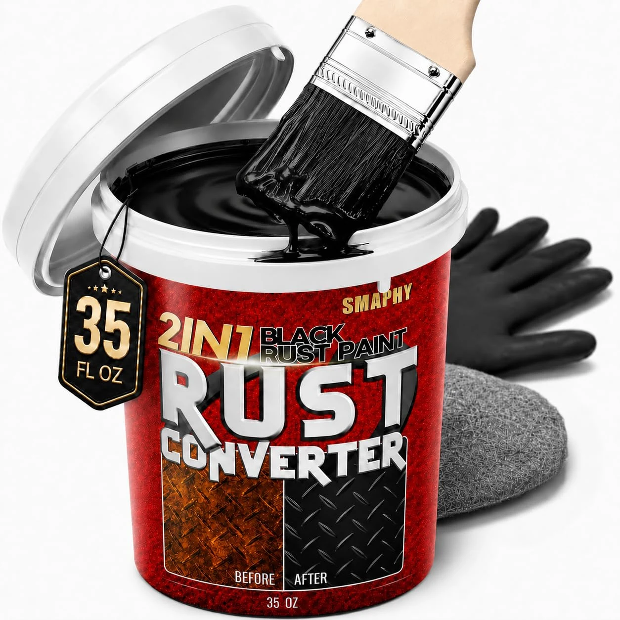 2 in 1 Rust Converter & Metal Primer product image 2 for car polish