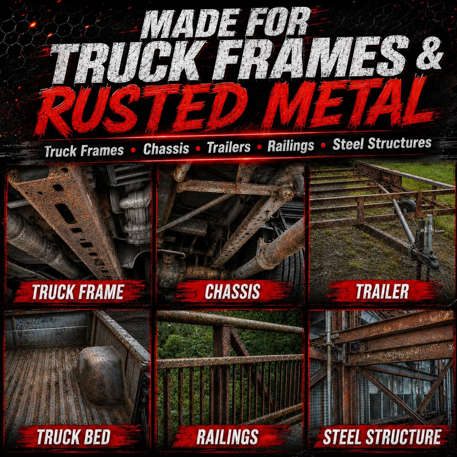 2 in 1 Rust Converter & Metal Primer, 35 oz Rust Reformer Paint for Metal | For Rusty Car Chassis, Frame, Trailer, Truck & Un product photo, view 8 of 17