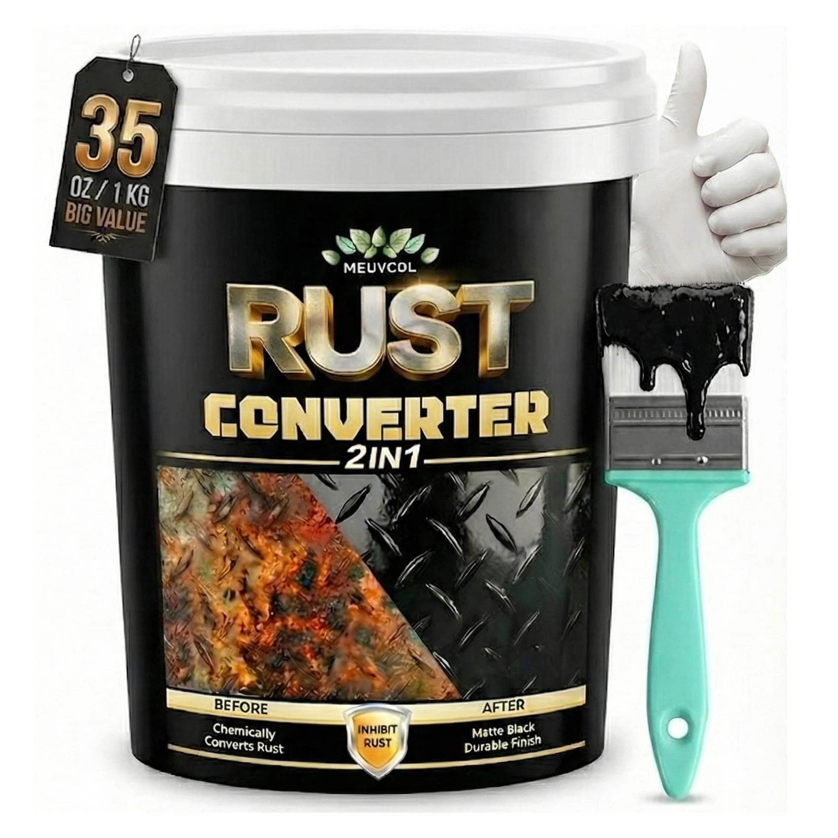 2 in 1 Rust Converter & Metal Primer product image 3 for car polish
