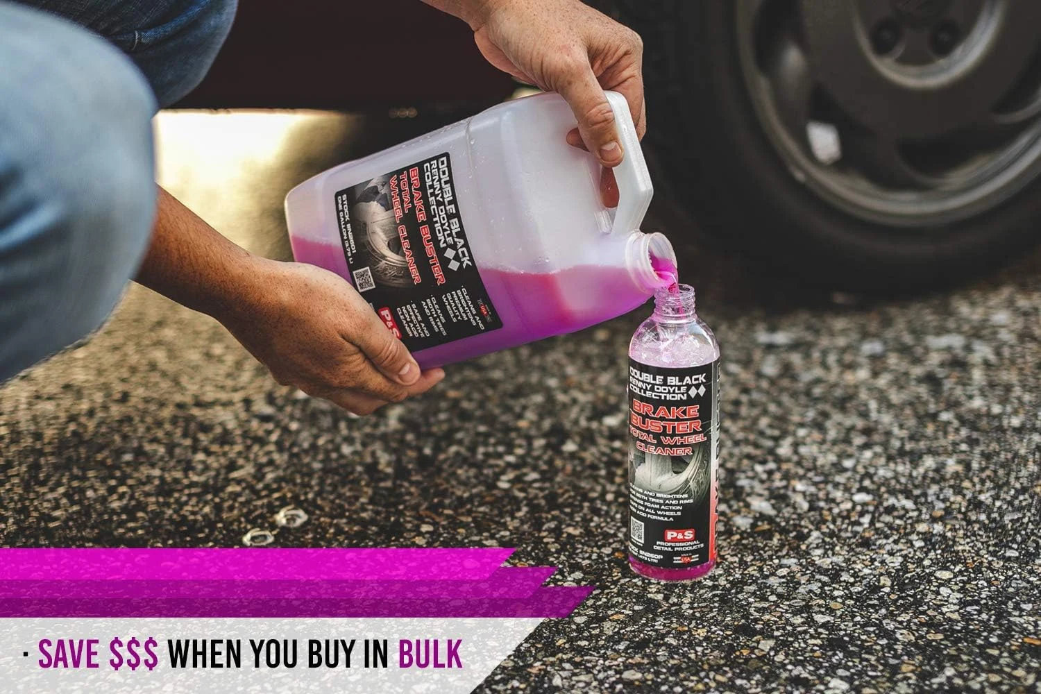 P & S PROFESSIONAL DETAIL PRODUCTS - Brake Buster Wheel and Tire Cleaner - Non-Acid Formula Safe For All Wheel Types, Removes product photo, view 5 of 7
