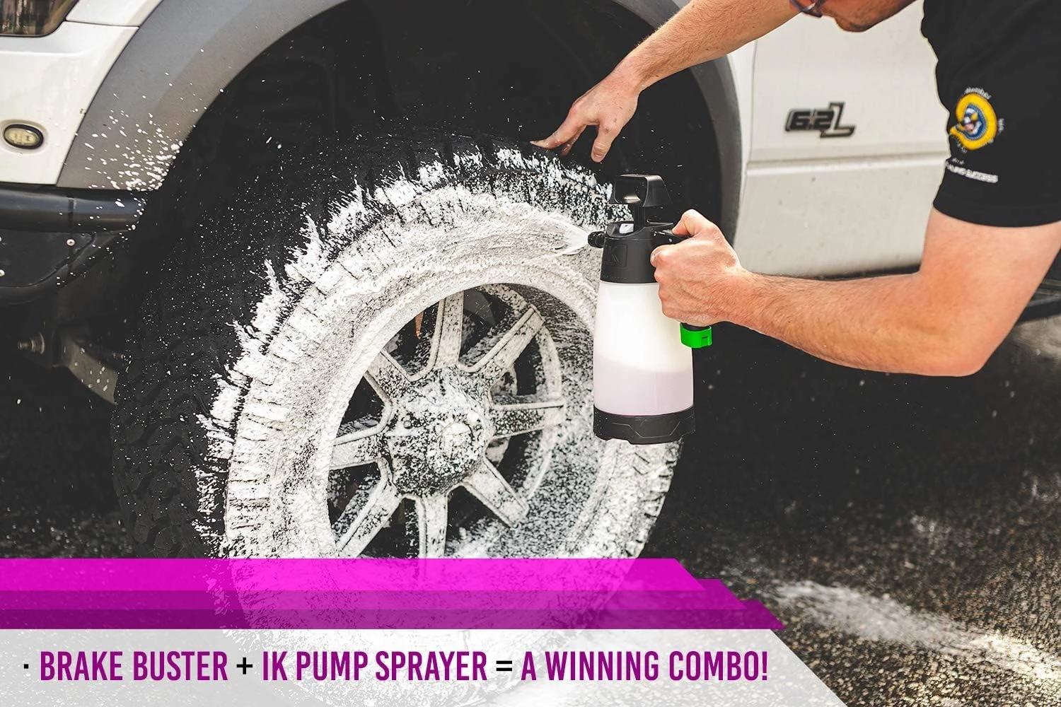 P & S PROFESSIONAL DETAIL PRODUCTS - Brake Buster Wheel and Tire Cleaner - Non-Acid Formula Safe For All Wheel Types, Removes product photo, view 7 of 7