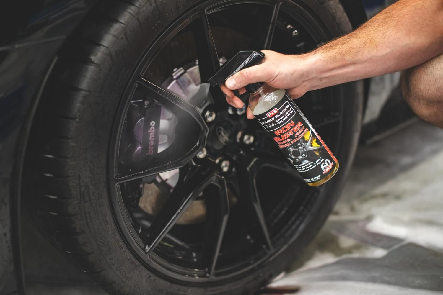 P & S Professional Detail Products Iron Buster Wheel & Paint Decon Remover - pH Balanced, Safe on Alloy, Chrome, Steel & Alum product photo, view 6 of 8