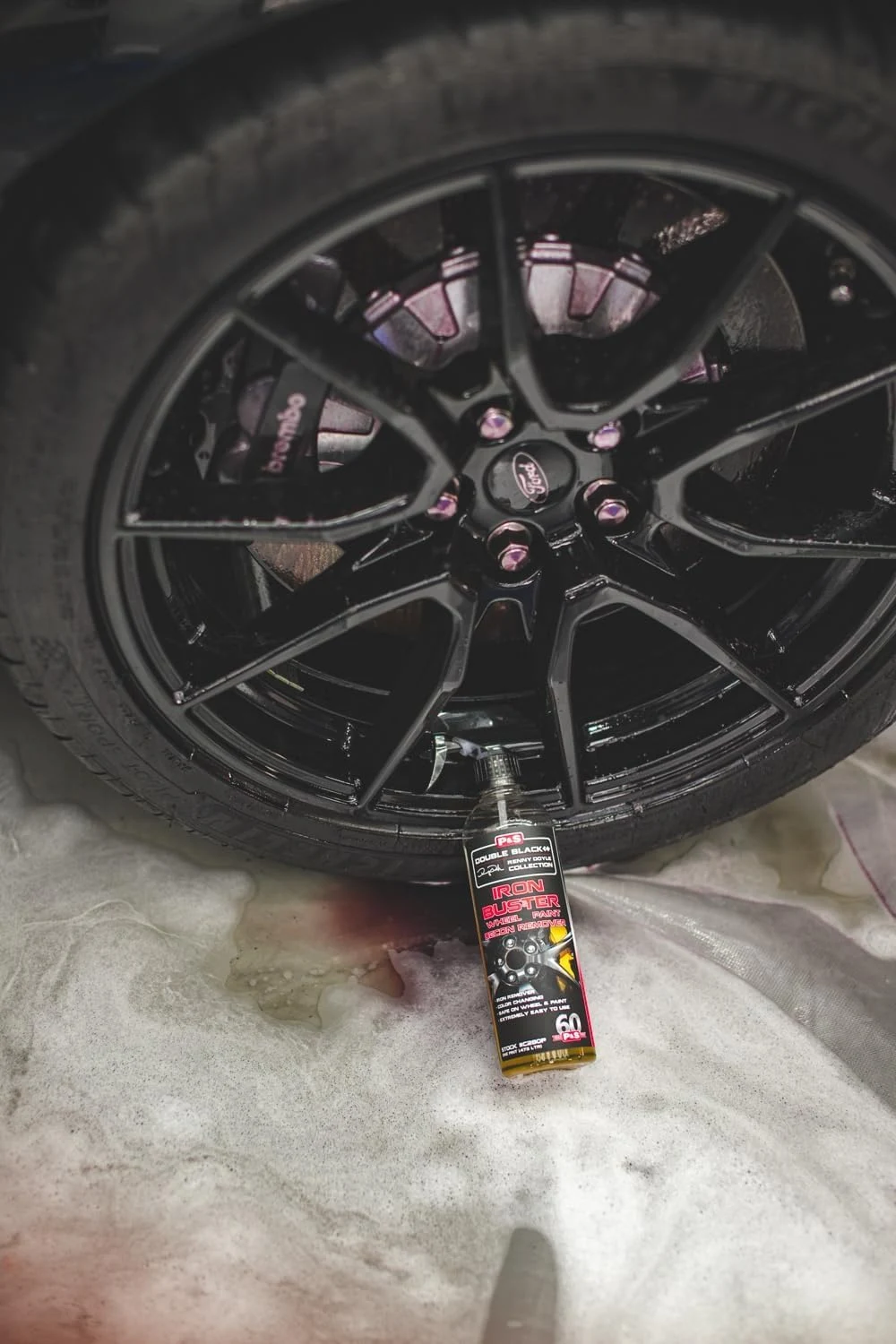 P & S Professional Detail Products Iron Buster Wheel & Paint Decon Remover - pH Balanced, Safe on Alloy, Chrome, Steel & Alum product photo, view 7 of 8