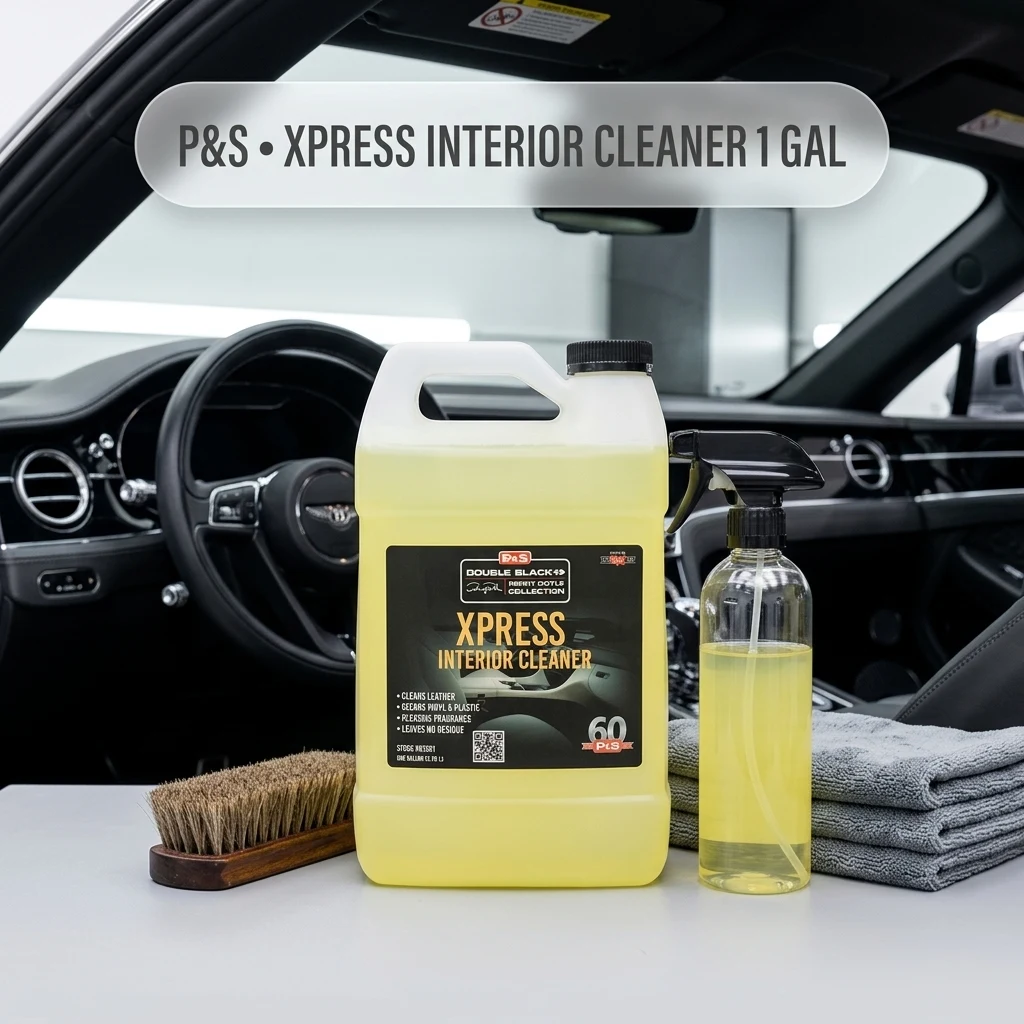 P & S PROFESSIONAL DETAIL PRODUCTS Xpress Interior Cleaner – Safe for Leather, Vinyl, Plastic & More, Removes Dirt, Grease & product photo, view 1 of 7