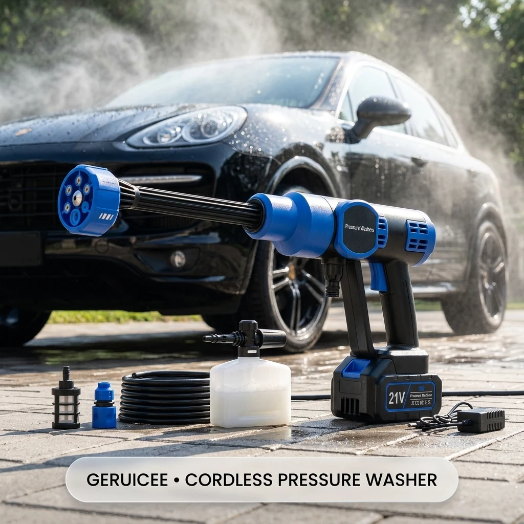 Geruicee 5000 PSI Cordless Pressure Washer with 4.0Ah Battery product photo, view 1 of 7