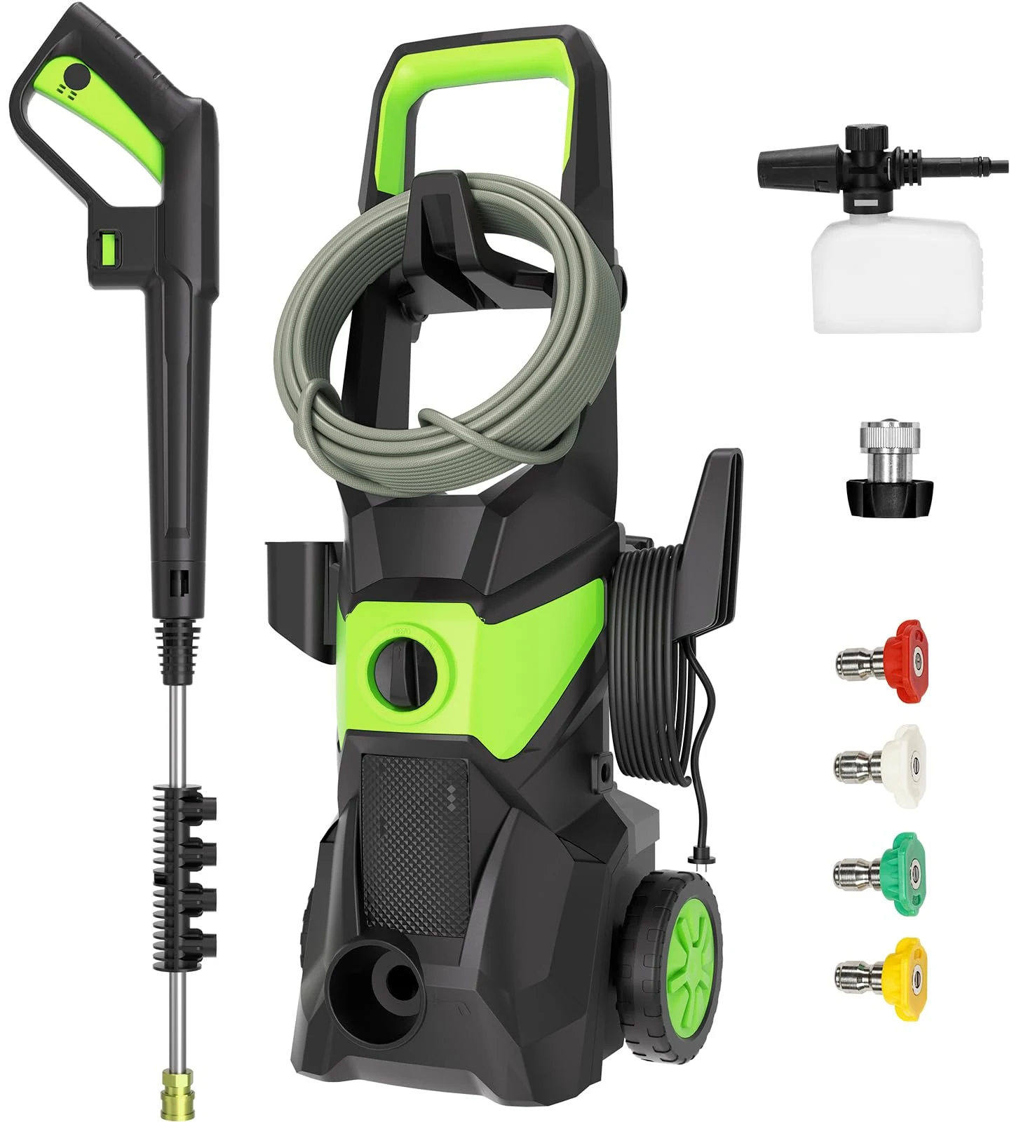 Giraffe Tools Electric Pressure Washer, 2400 PSI 2.3 GPM with 20FT Hose product photo, view 3 of 10