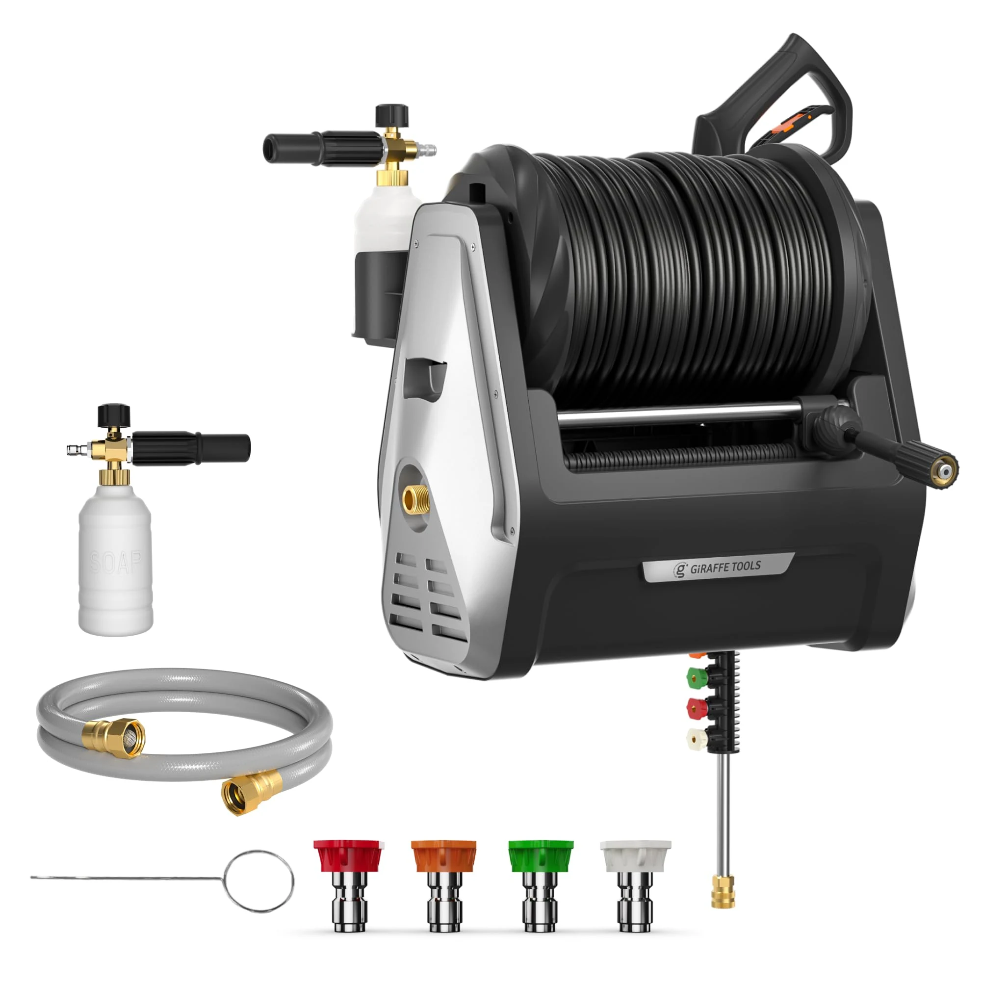 Giraffe Tools Wall Mounted Pressure Washer Essential 100FT with 1800W Motor product photo, view 2 of 7