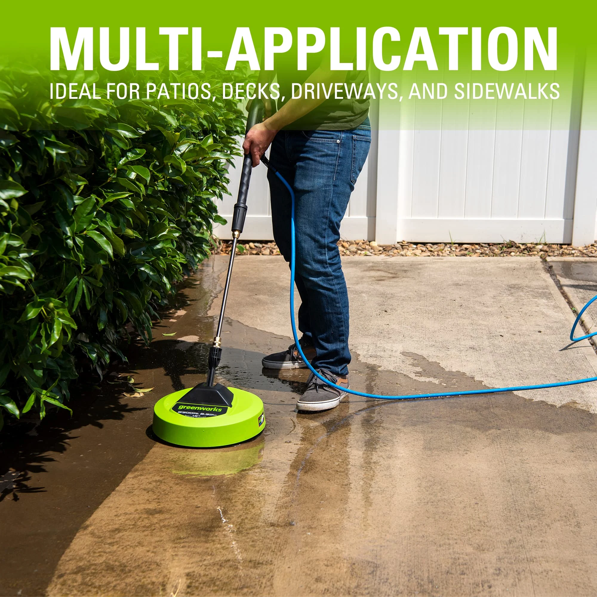 Greenworks 12" (in.) Surface Cleaner Pressure Washer Attachment product photo, view 8 of 8
