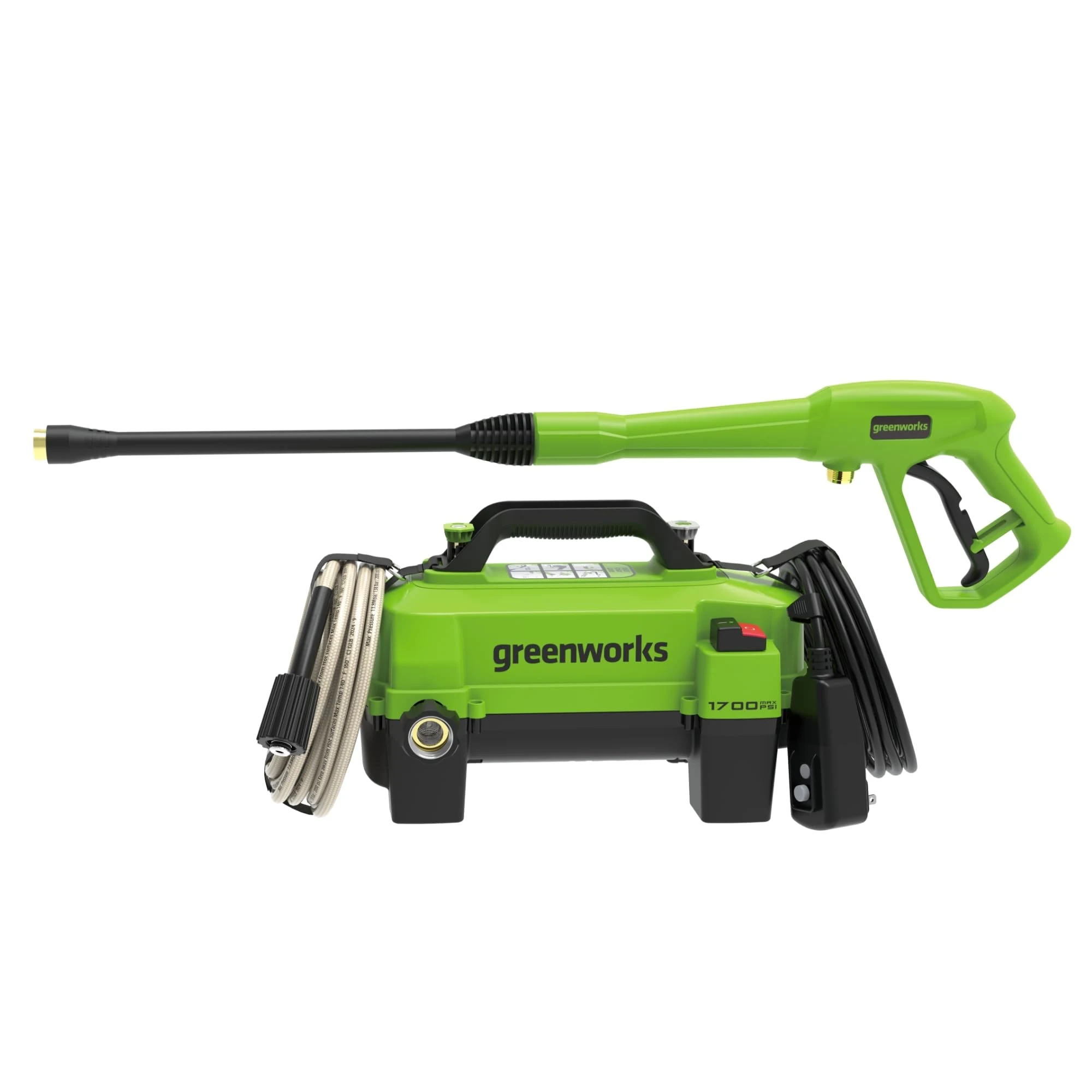 Greenworks 1700 PSI (1.2 GPM) Electric Pressure Washer product photo, view 2 of 7