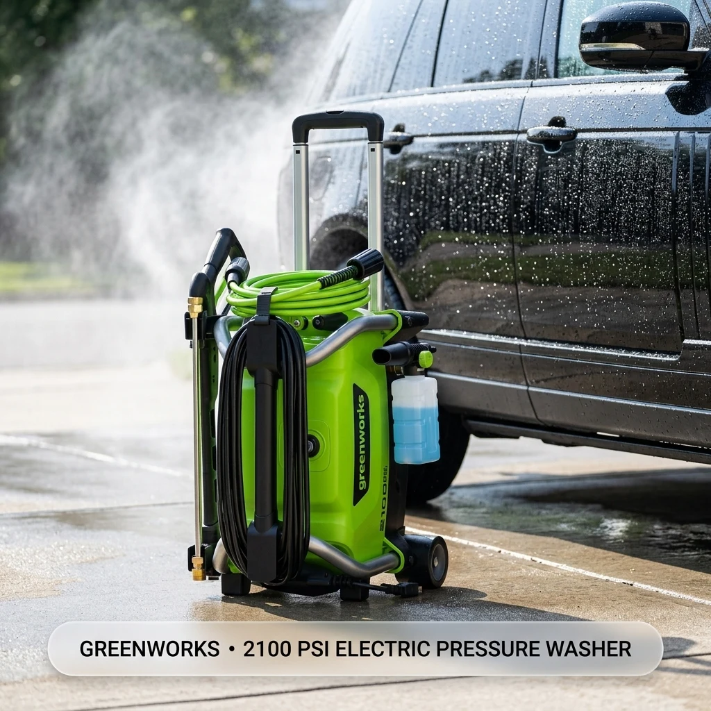 Greenworks 2100 PSI (1.2 GPM) Electric Pressure Washer product photo, view 1 of 7