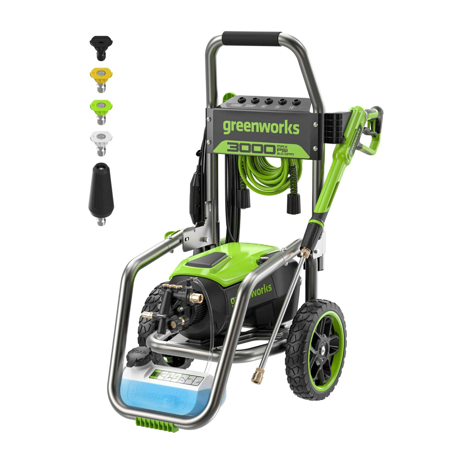 Greenworks 3000 PSI (2.0 GPM Max) Brushless Electric Pressure Washer product photo, view 2 of 7