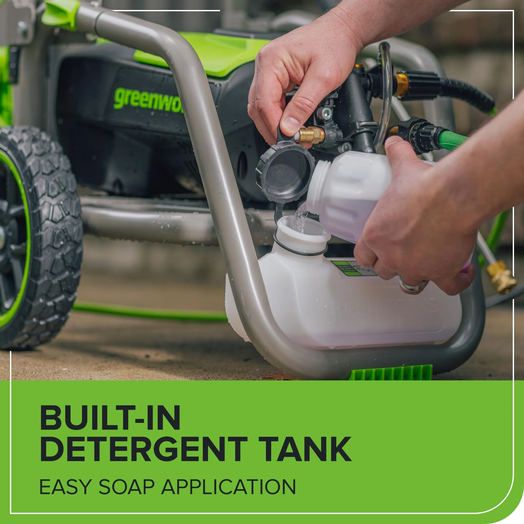 Greenworks 3000 PSI (2.0 GPM Max) Brushless Electric Pressure Washer product photo, view 7 of 7